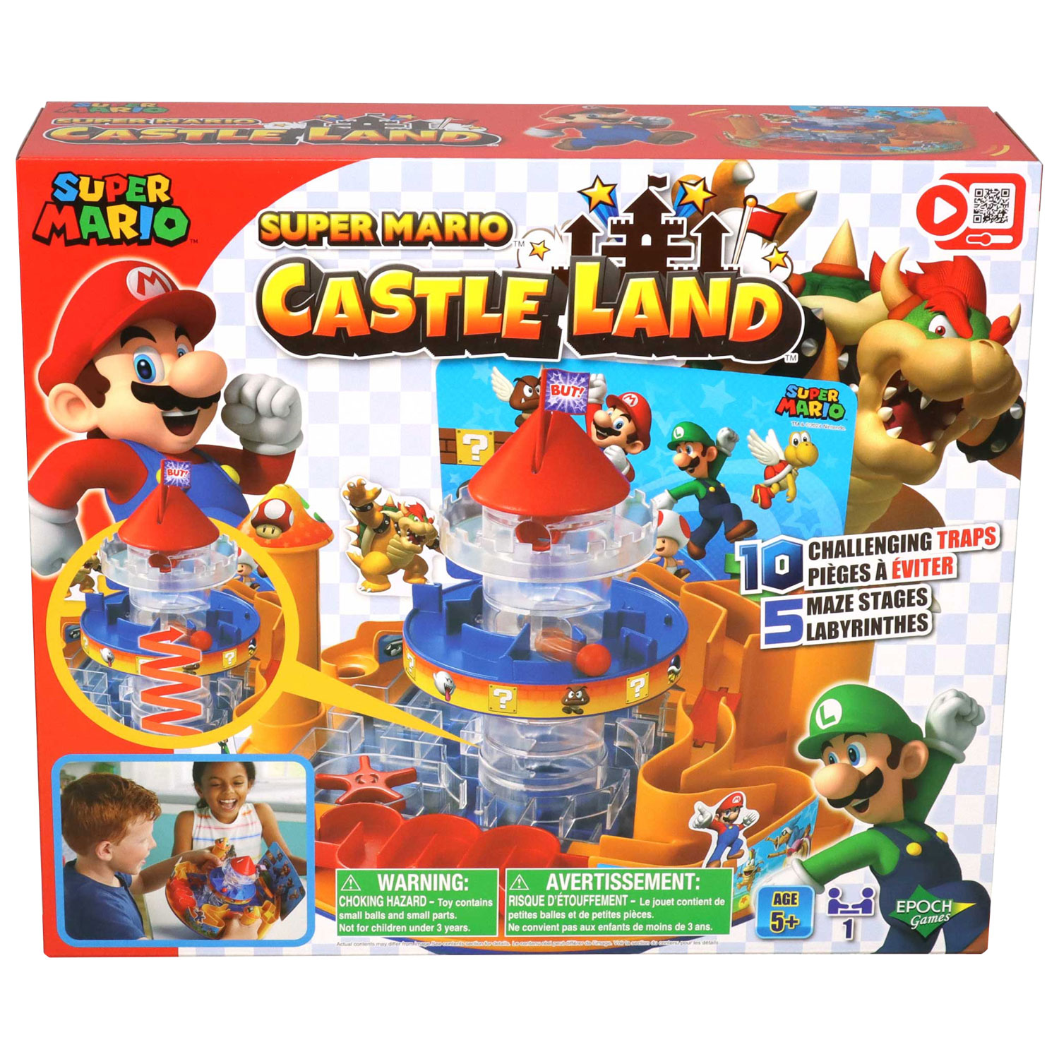 Epoch Super Mario Castle Land 3D Tilt Maze Game