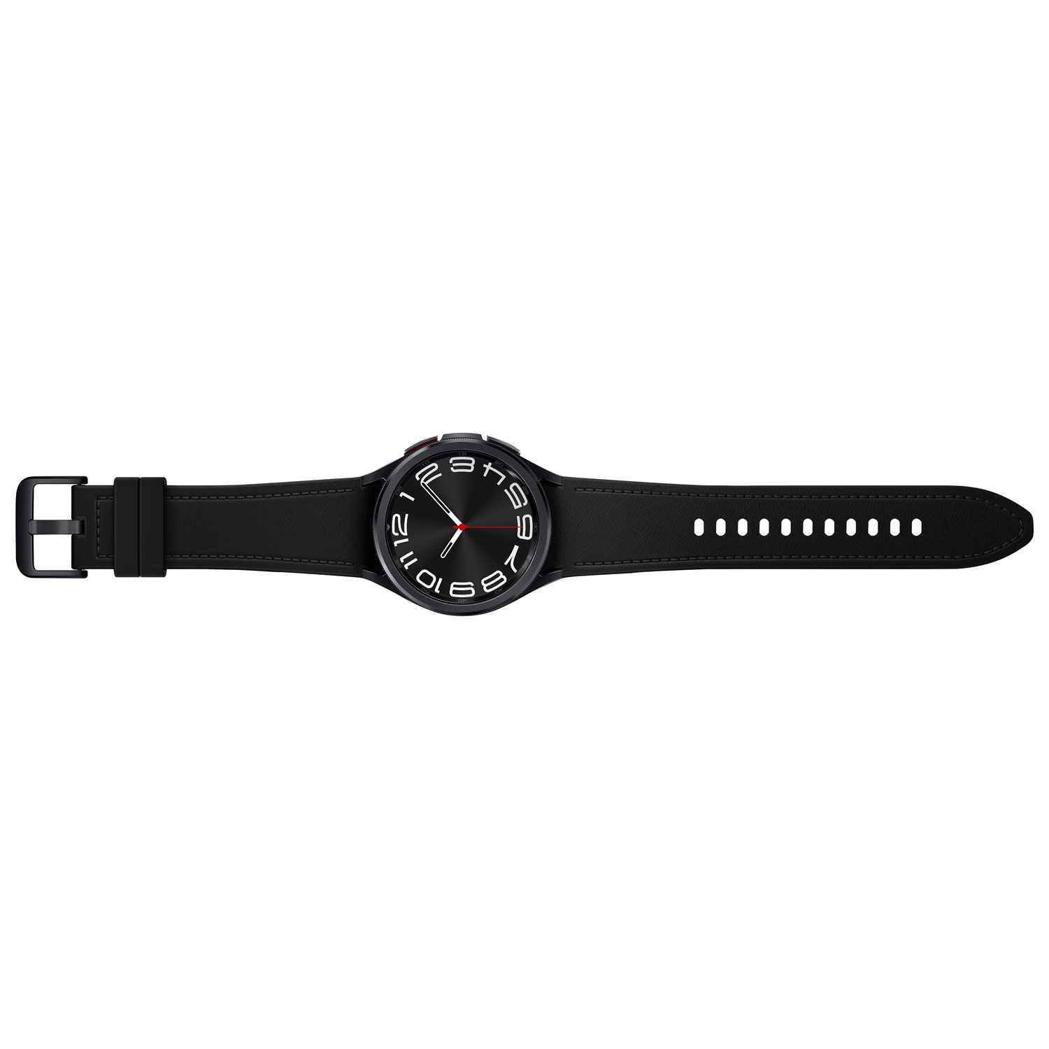 Remis à neuf - montre intelligente 43 mm Galaxy Watch6 Classic (GPS) de Samsung avec moniteur de fréquence cardiaque - Noir