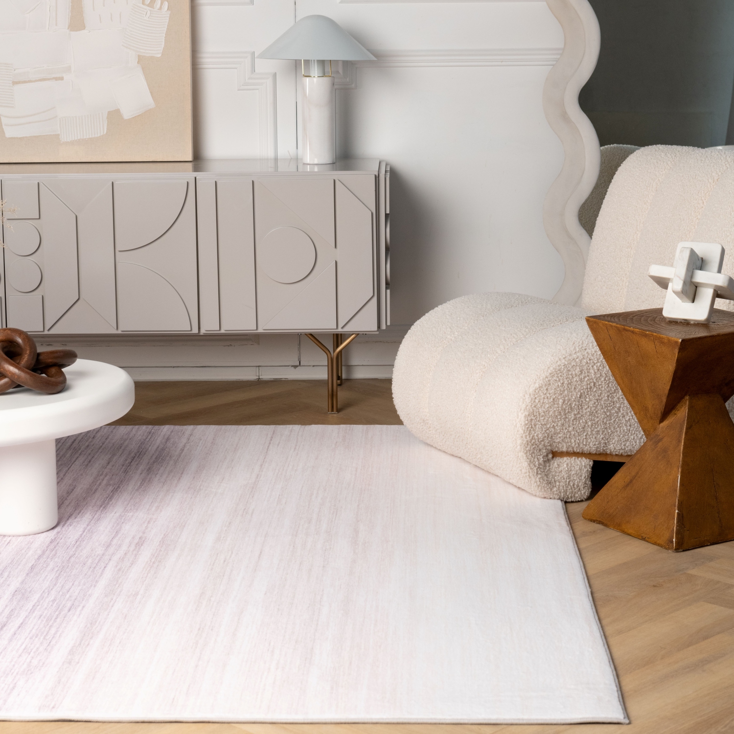 Rug Branch Nami Modern Ombre Purple/Cream Kids Area Rug