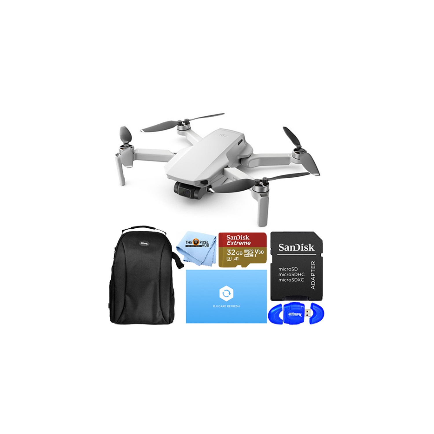 DJI Mavic Mini 2 (Drone Only) + DJI Care Refresh (1 Year) + Backpack Bundle