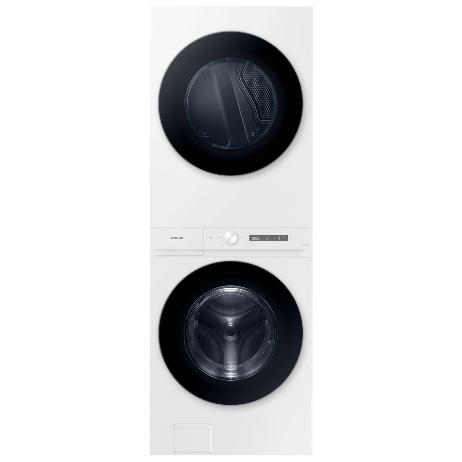 Duo laveuse électrique de 5,3 pi³ et sécheuse de 7,6 pi³ de Samsung - Blanc - Exclusivité de Best Buy