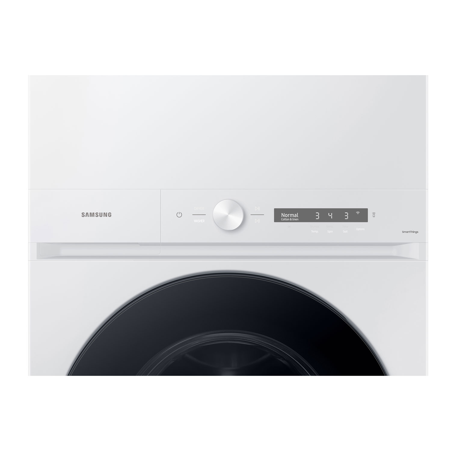 Duo laveuse électrique de 5,3 pi³ et sécheuse de 7,6 pi³ de Samsung - Blanc - Exclusivité de Best Buy