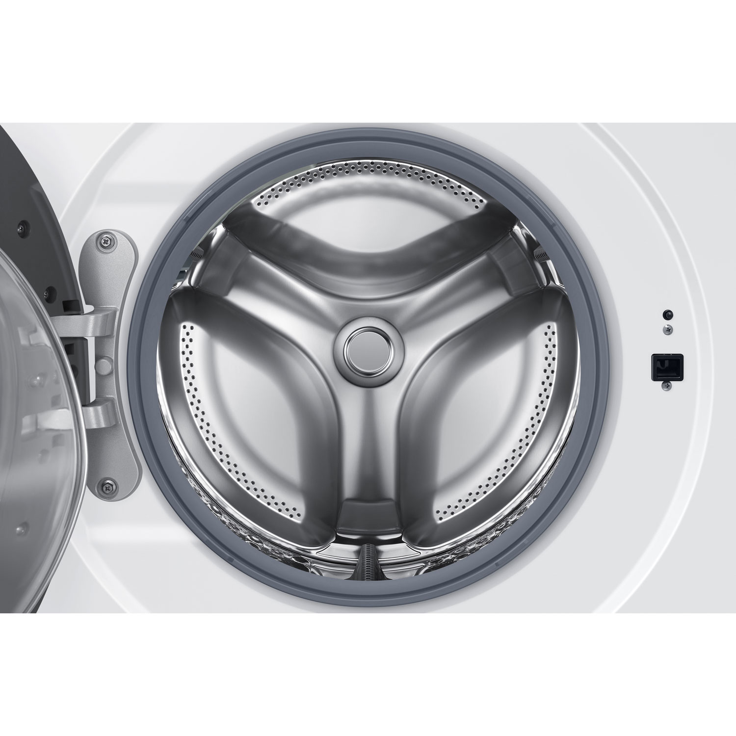 Duo laveuse électrique de 5,3 pi³ et sécheuse de 7,6 pi³ de Samsung - Blanc - Exclusivité de Best Buy