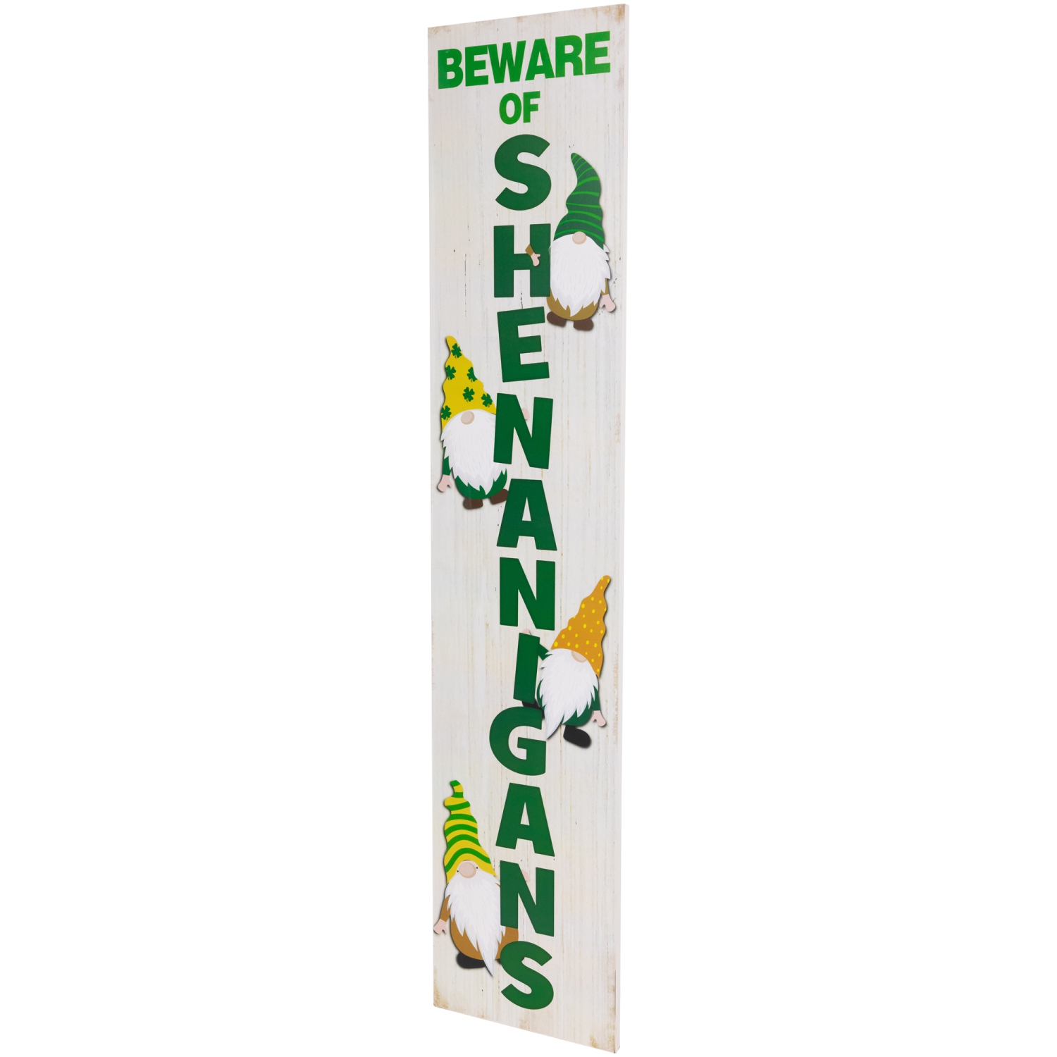 Beware of Shenanigans St. Patrick's Day Porch Board Sign - 36"