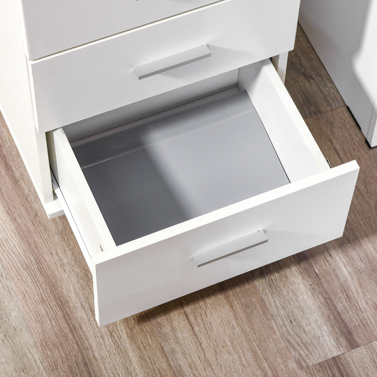 Vinsetto Small File Cabinet with 3 Drawers and Lock, Mobile Vertical Filing Cabinet with Wheels, Under Desk Office Drawer, 15.7" x 15.7" x 24.2",