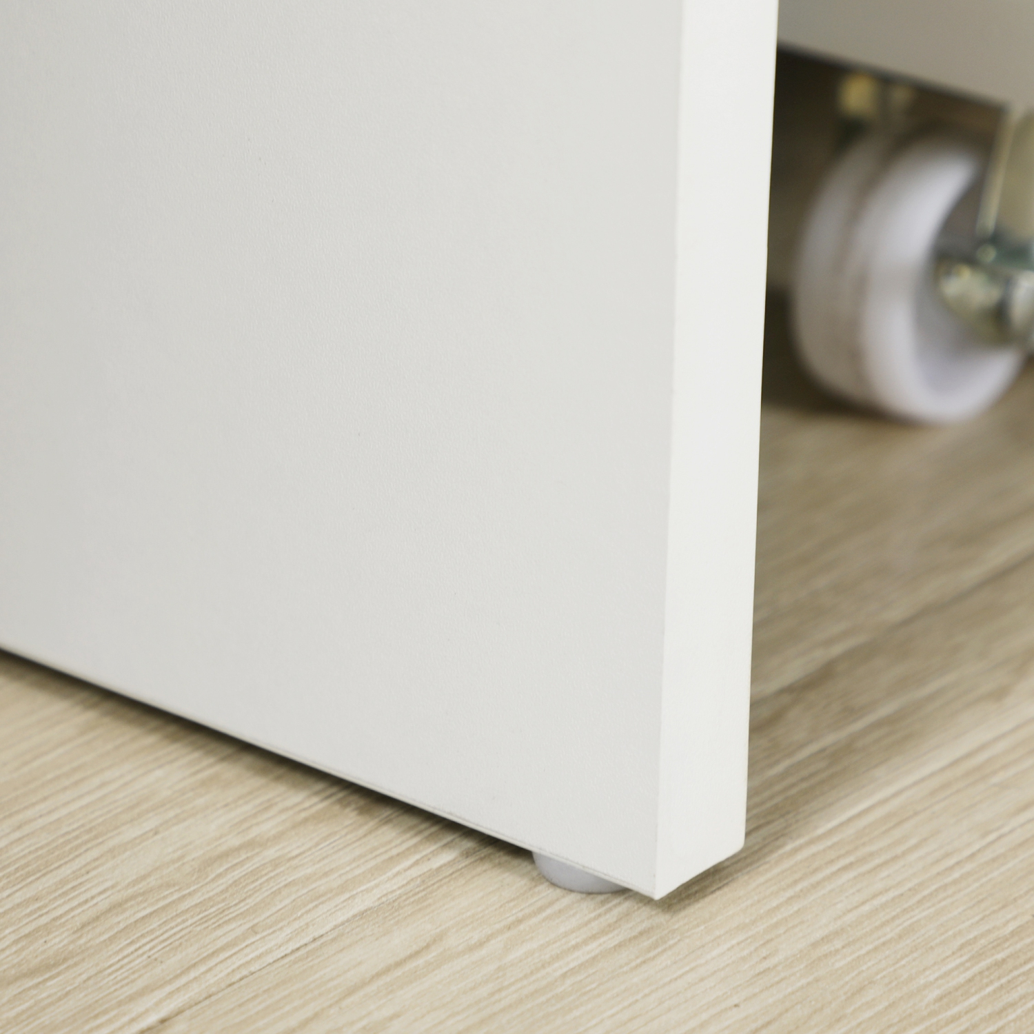 Bureau d’ordinateur avec rangement Vinsetto, bureau à domicile avec tiroir verrouillable et compartiment ouvert, blanc