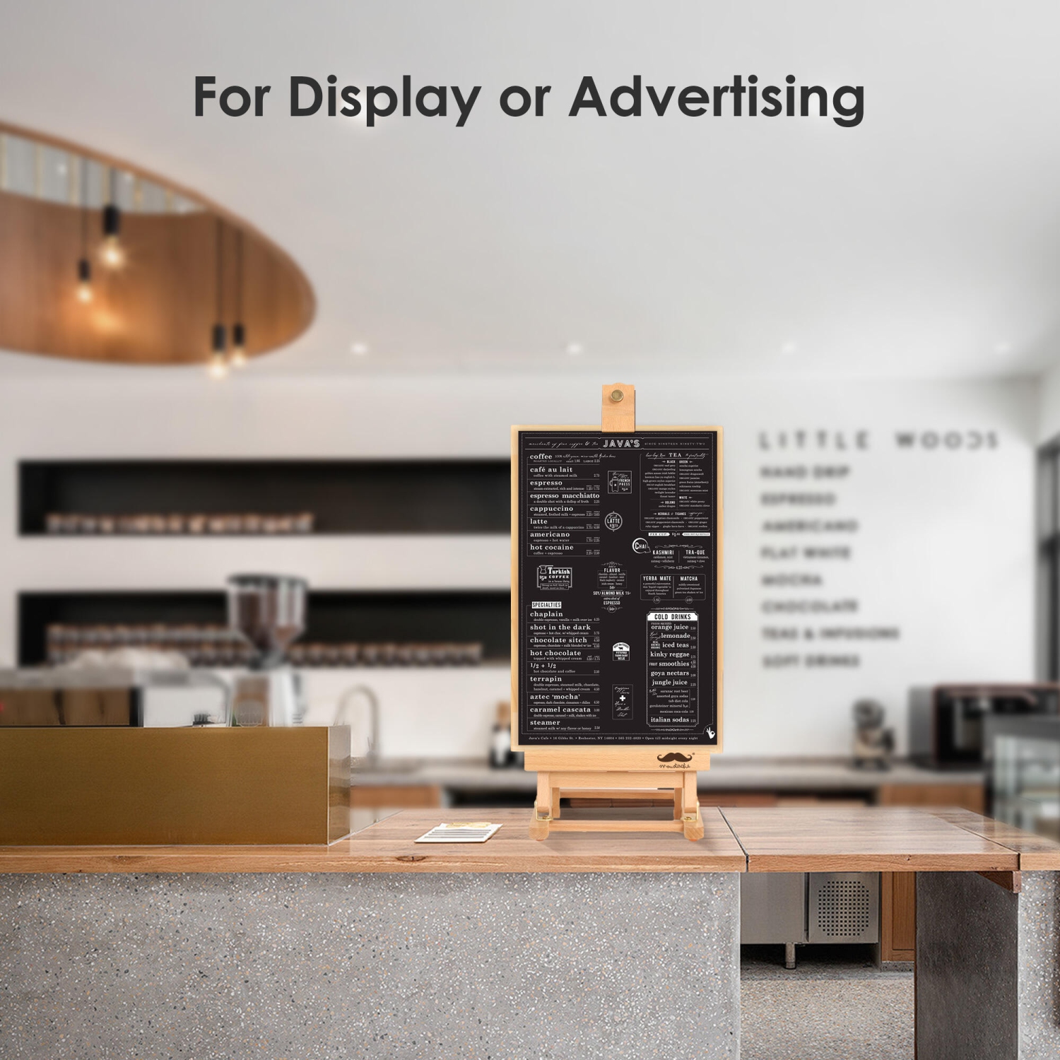 23"H Basic Tabletop Adjustable H-Frame Easel, Hold Canvas up to 16"