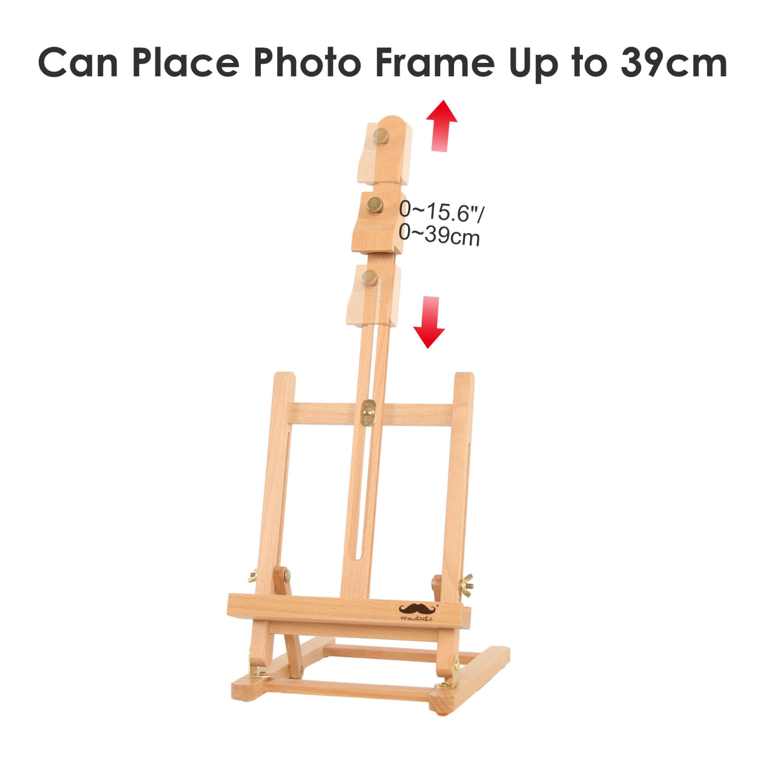 23"H Basic Tabletop Adjustable H-Frame Easel, Hold Canvas up to 16"
