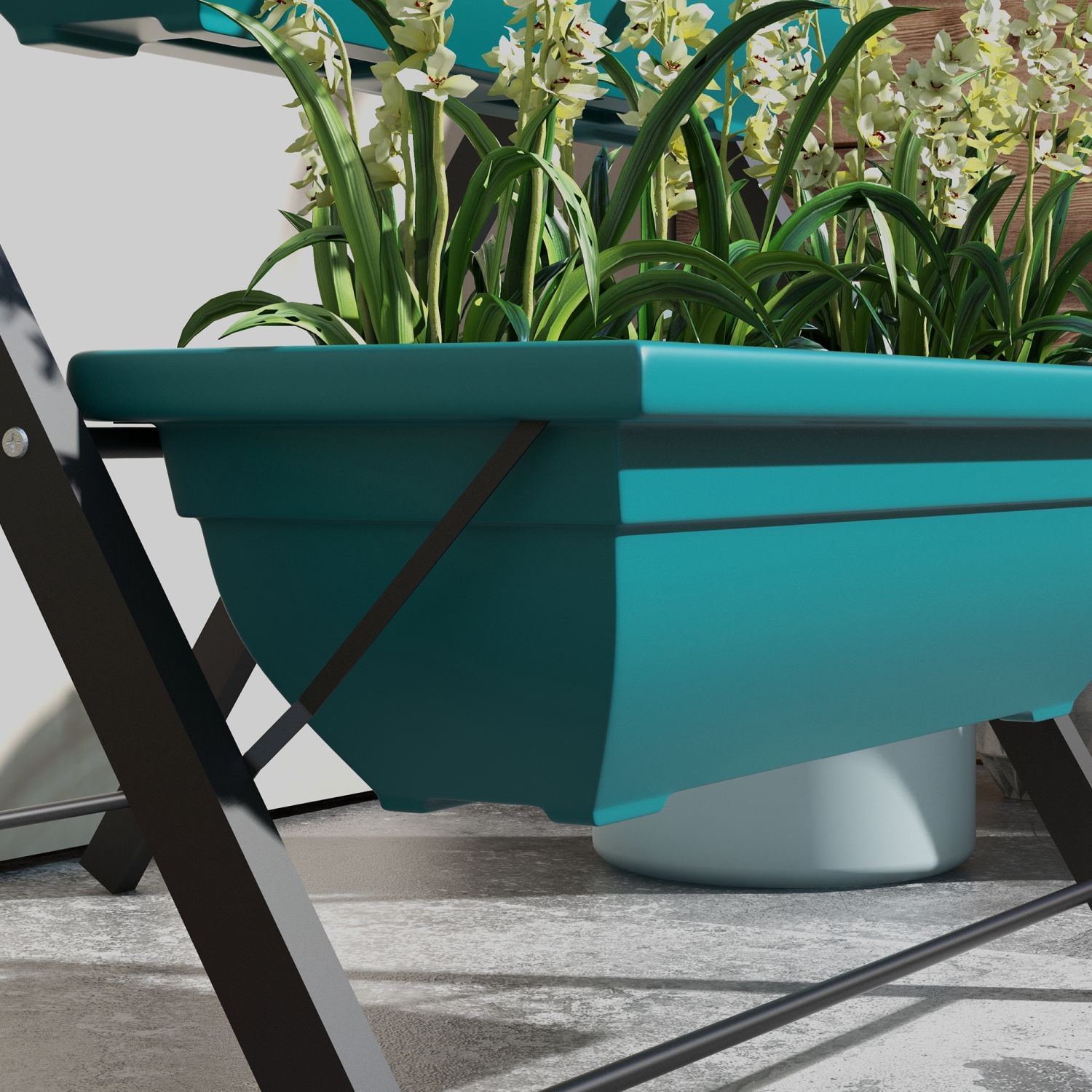 Outsunny 3-Tier Vertical Raised Garden Bed with 3 Planter Boxes, Outdoor Plant Stand Grow Container with Leaking Holes for Balcony Patio Outdoor,