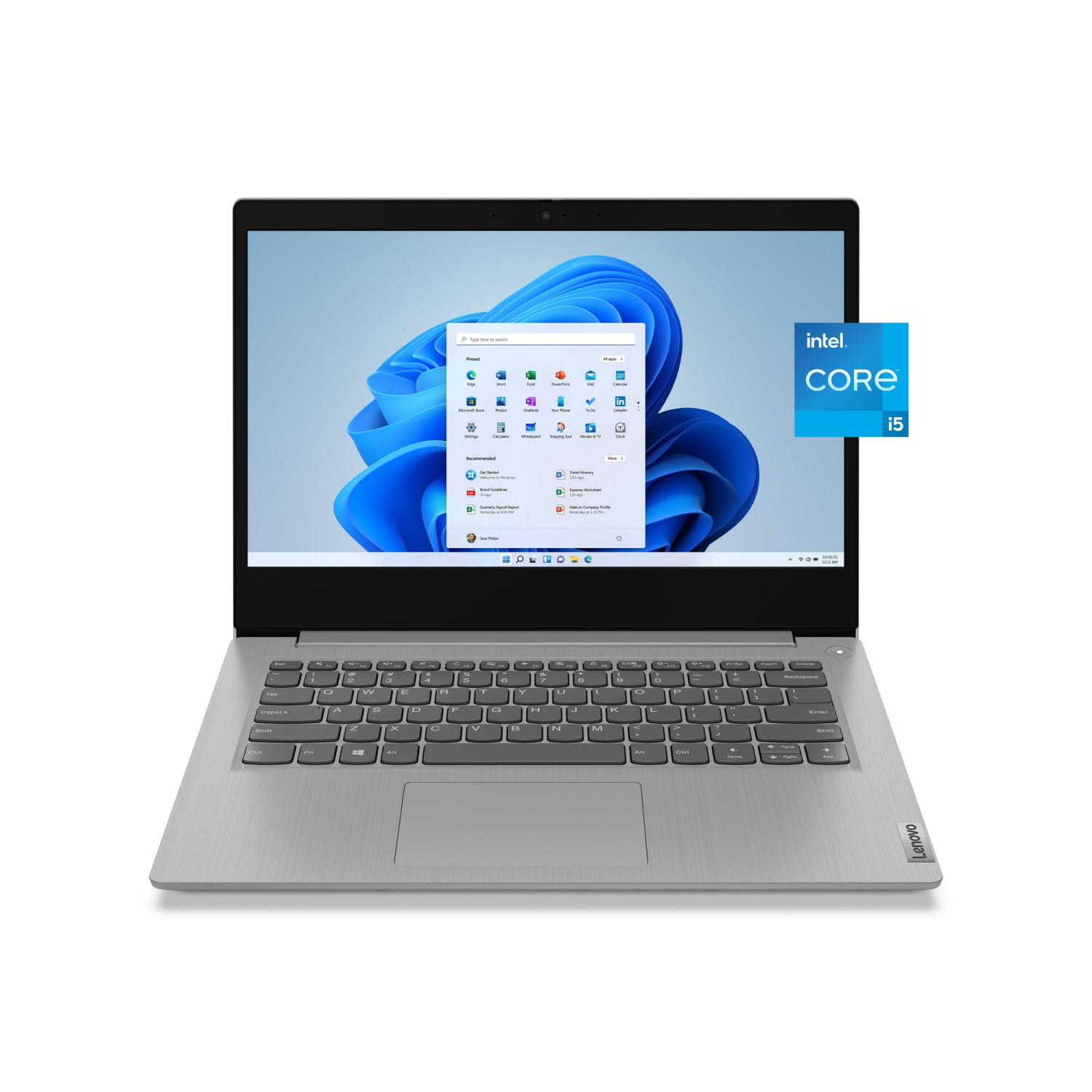 Lenovo Ideapad 3 14" FHD Laptop (Intel Core i5-1135G7, 8GB RAM, 256GB SSD, Windows 11) - Platinum Grey (81X700FVUS)