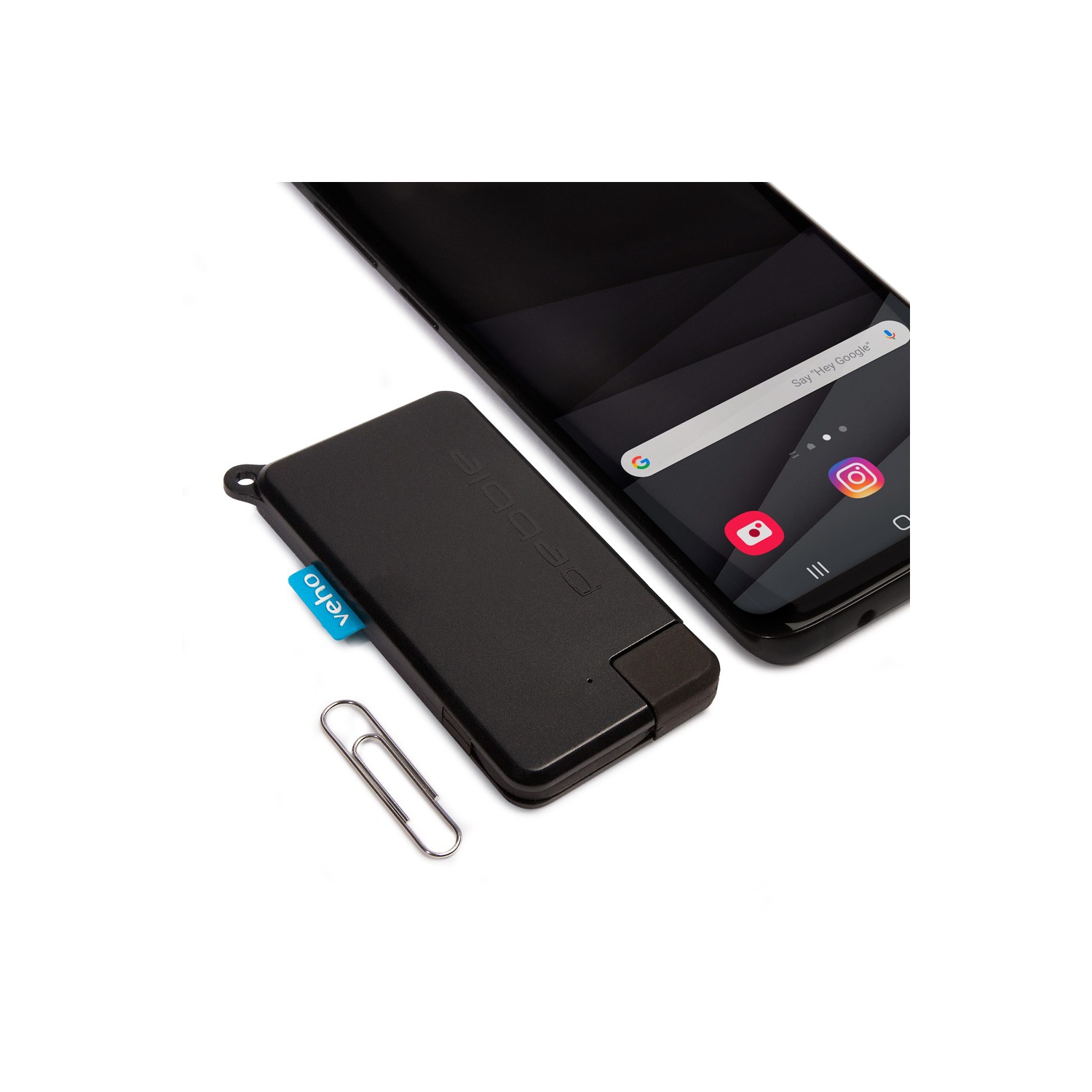 Veho Pokket 1000-mah Keyring Sized Power Bank - Black
