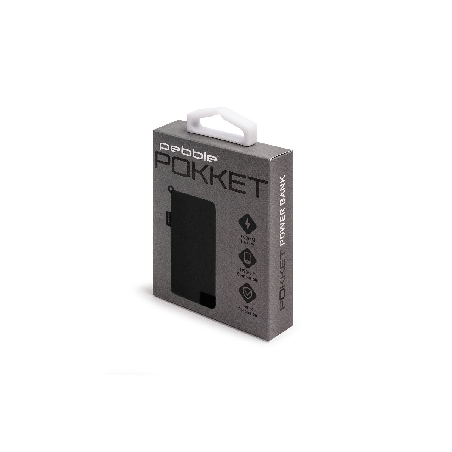 Veho Pokket 1000-mah Keyring Sized Power Bank - Black