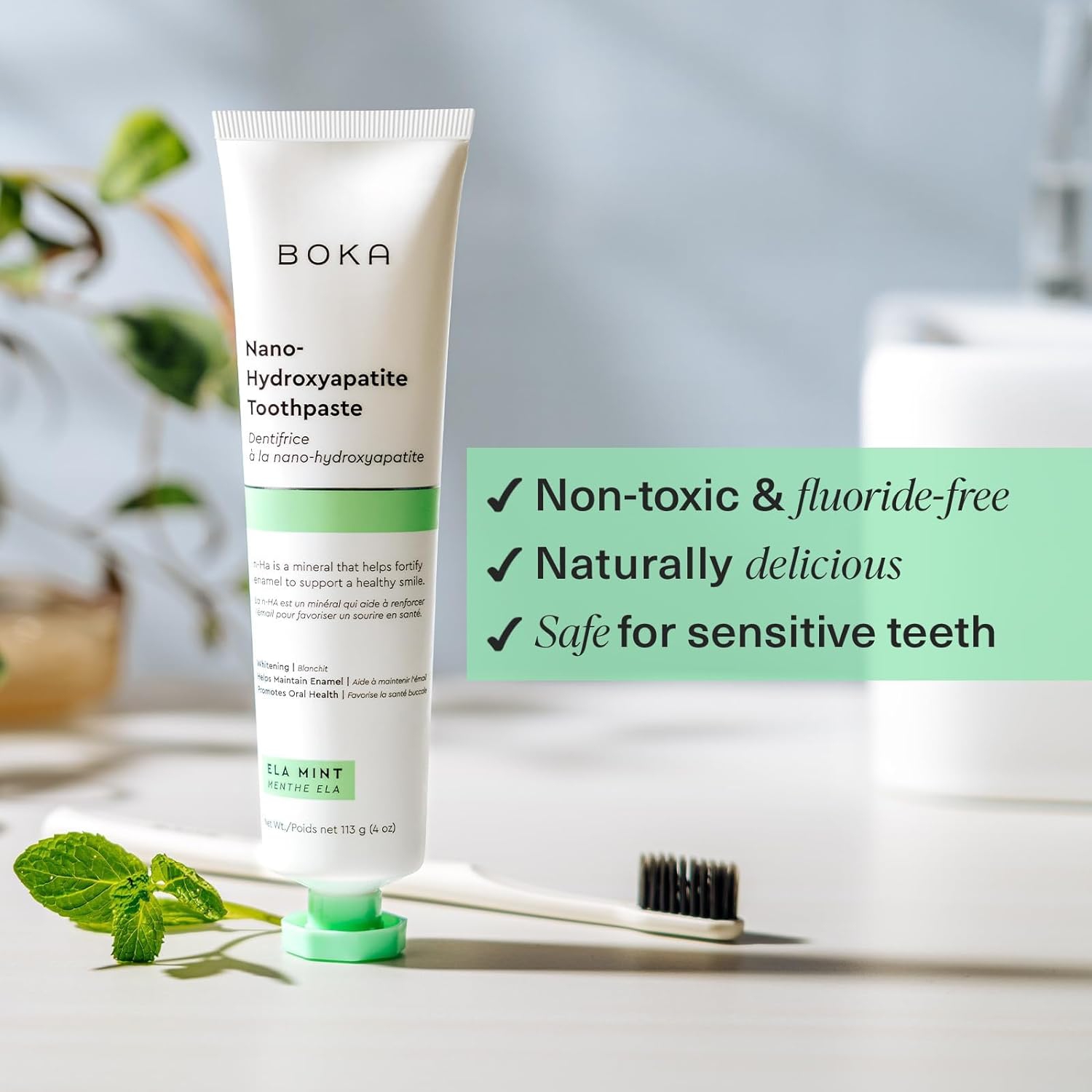 Boka Ela Mint Natural Toothpaste, 4oz