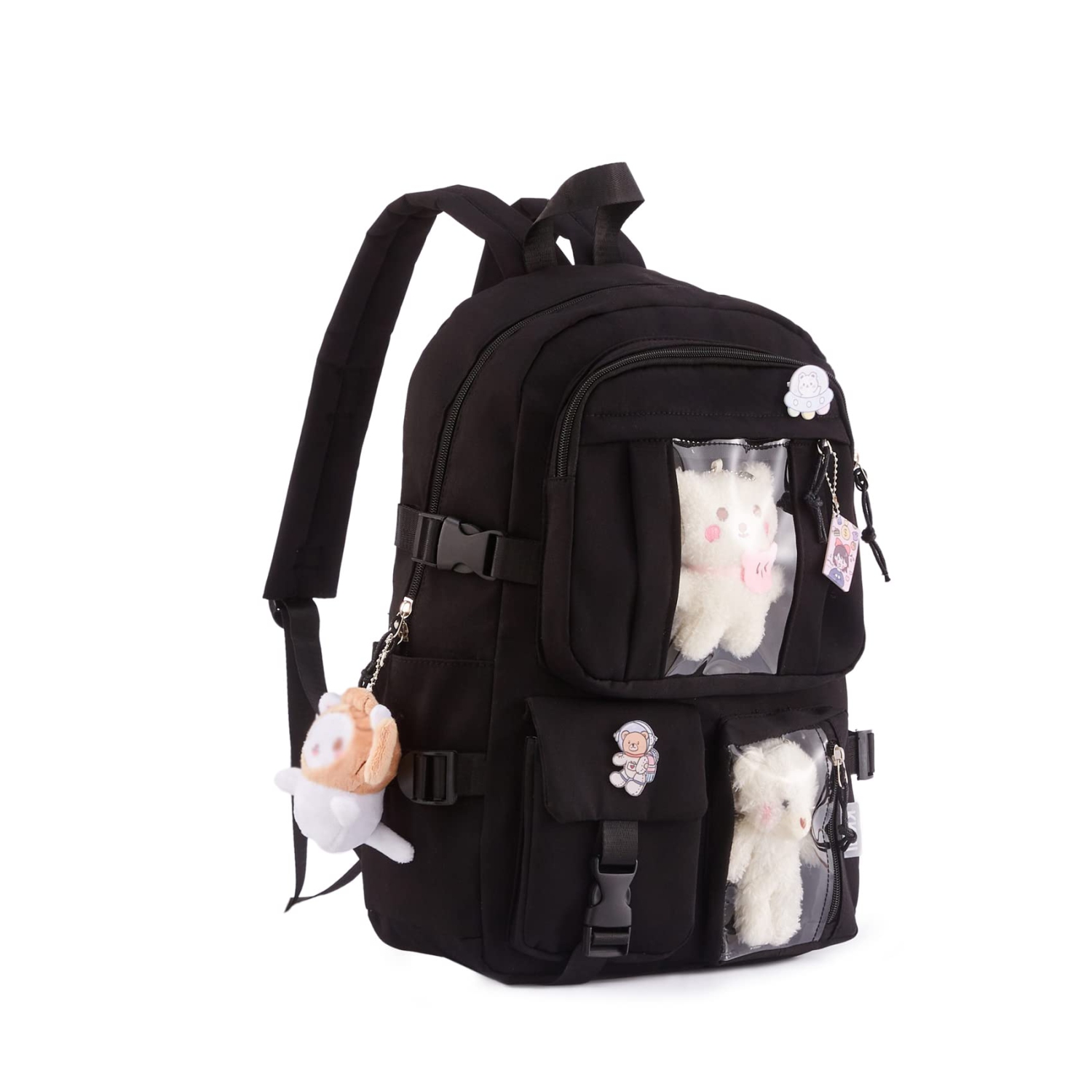 Cute Kawaii Backpack for Women with Pin and Accessories - Aesthetic Kids Backpacks - Socially Acceptable and Positive Mochilas Escolares Para Nias