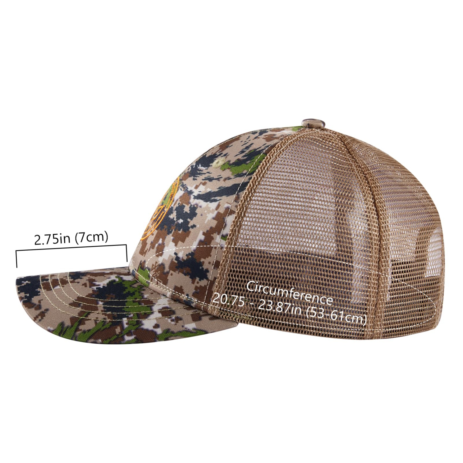 Fishing Hat Mesh Back for Men Women Adjustable Baseball Trucker Cap, Army  Green, One Size : : Clothing, Shoes & Accessories