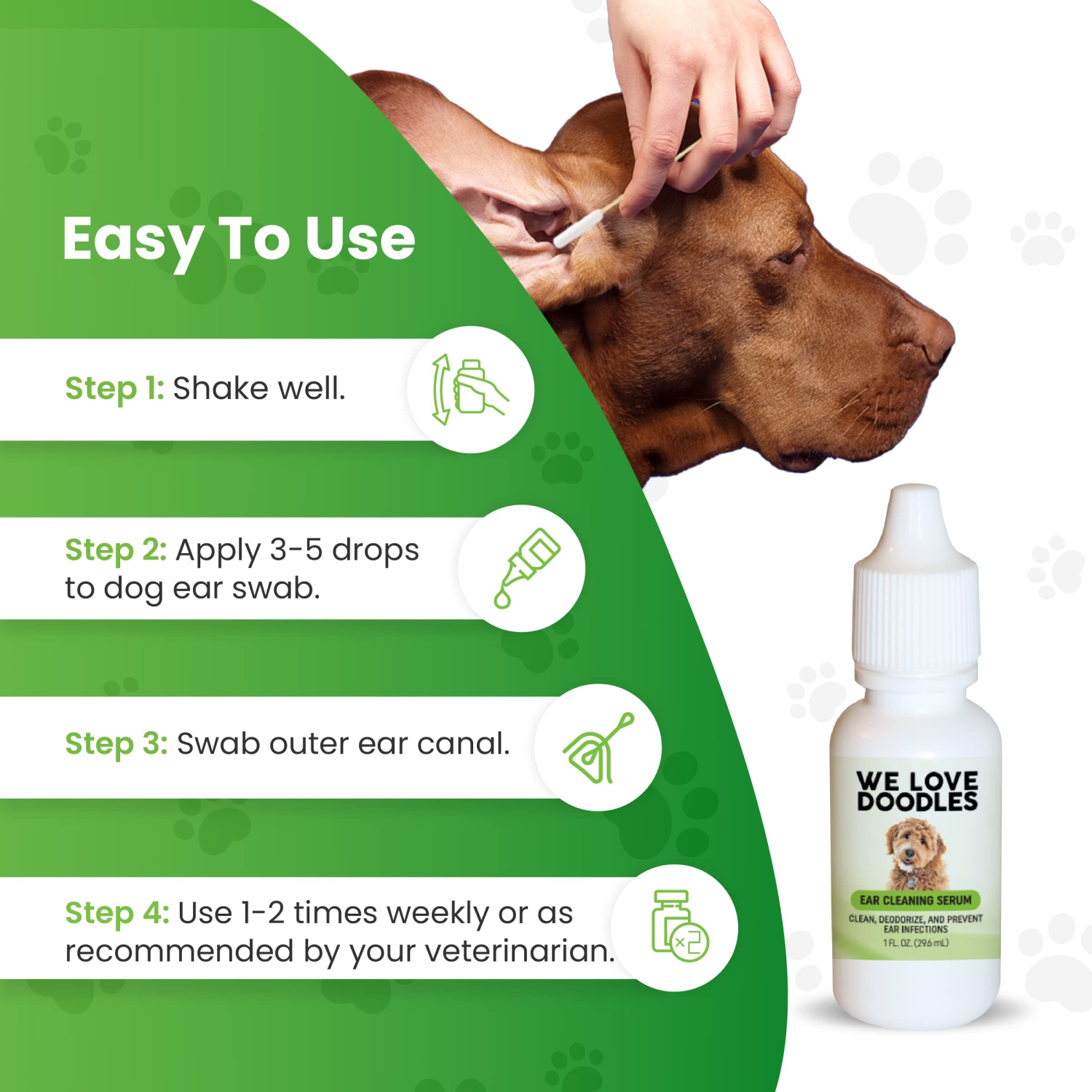 Dog ear infection cleaning solution sale