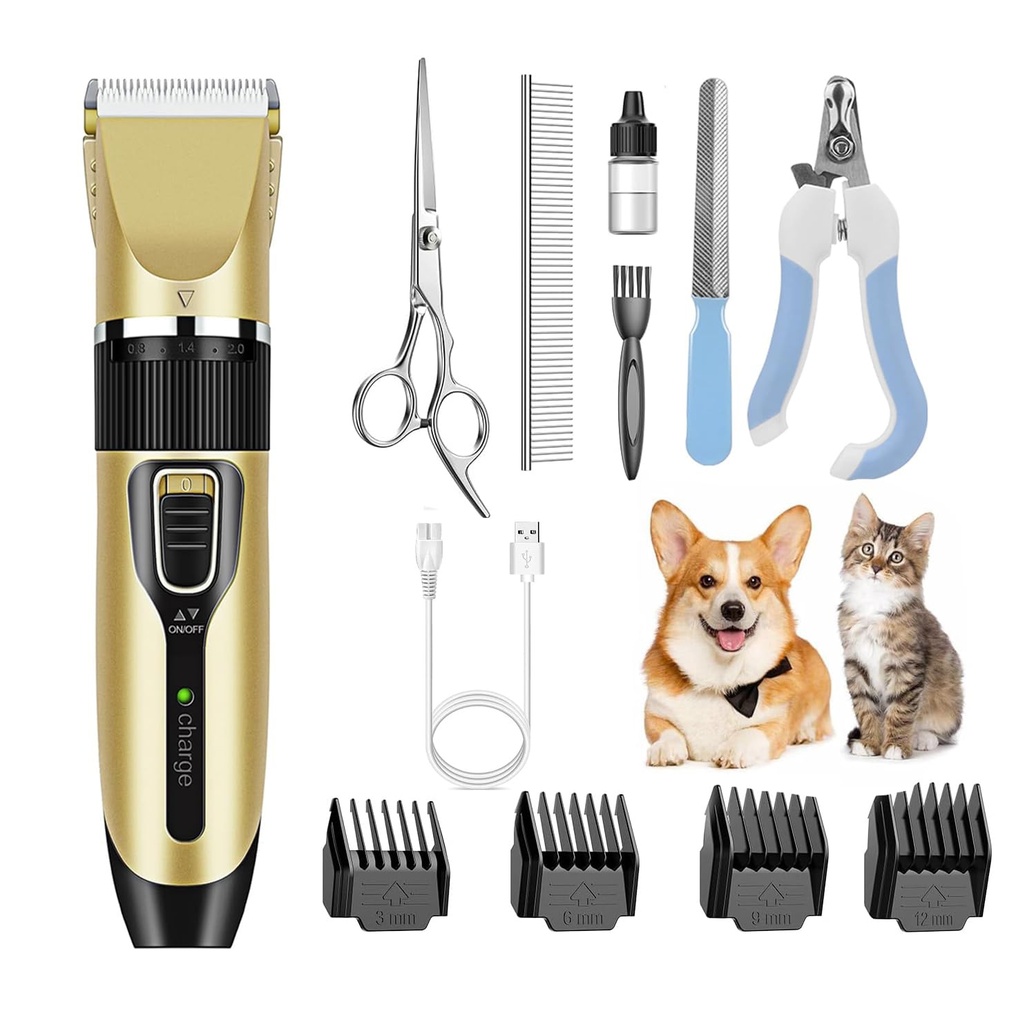 Cordless grooming hotsell clippers dogs