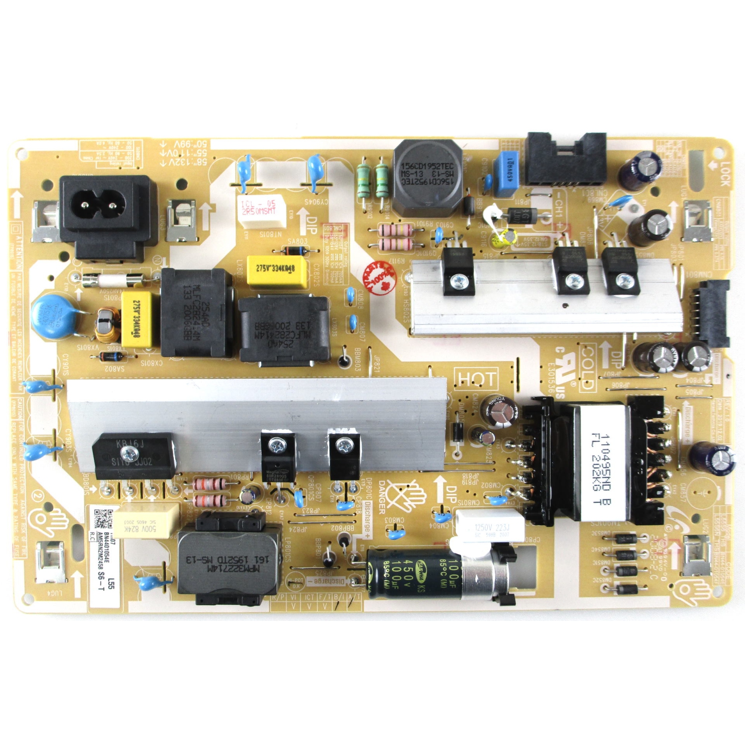 Refurbished (Good) Samsung TV Power Board 50TU8000 55TU8000 (Ver.YA01/AA02/YA11/XG08) BN44-01054E