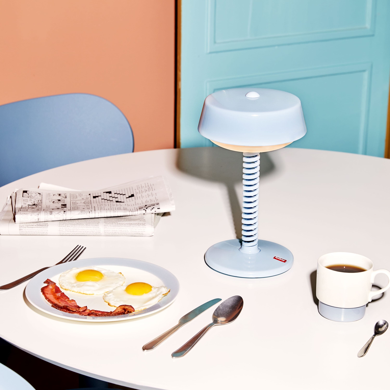 Fatboy Bellboy Portable & Wireless LED Table Lamp, Jet Blue