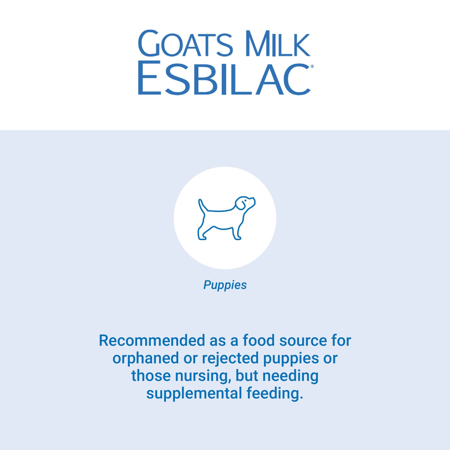 Goat's milk esbilac store powder for puppies