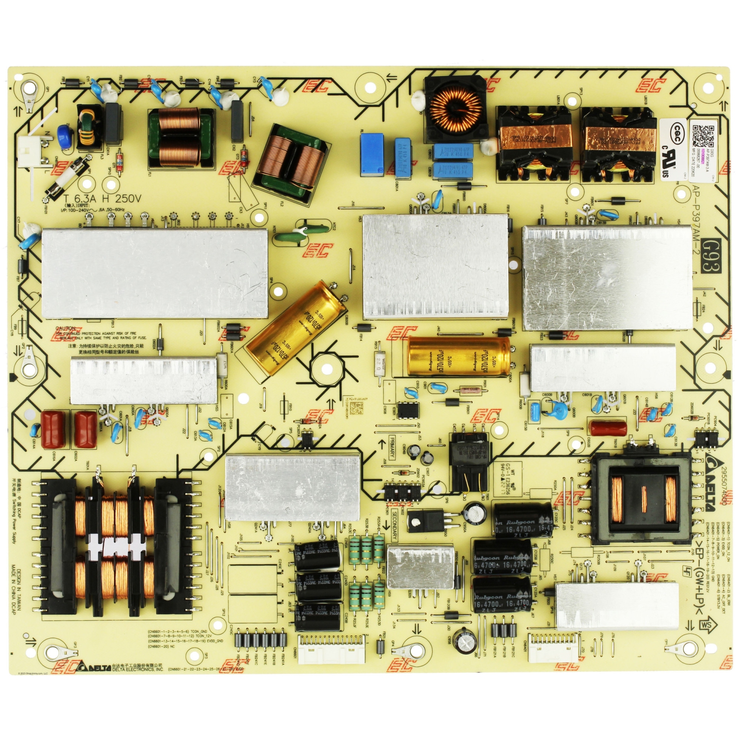 Refurbished (Good) Sony TV Power Supply Board 48A90K A90K 1-010-088-21