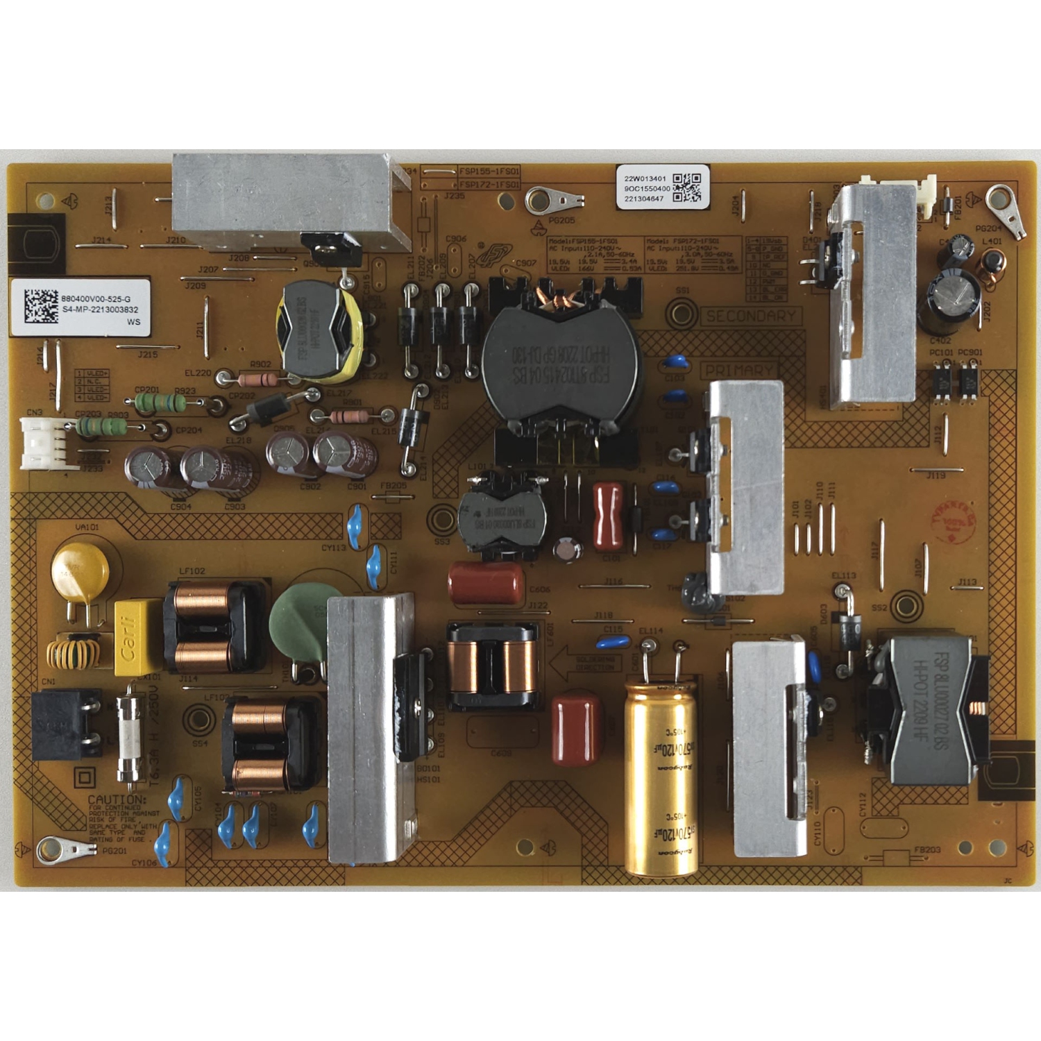Refurbished (Good) Sony TV Power Supply Board 55X75K 22W023801 1-015-138-11