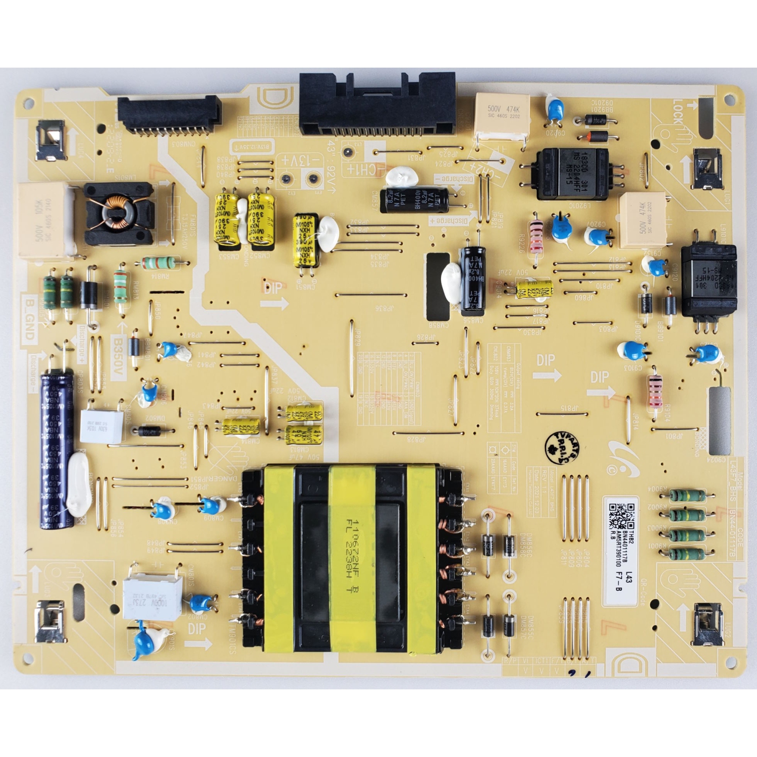 Refurbished (Good) Samsung TV Power Supply Board QN43LS03B QA43LS03 QE43LS03 QN43LS03 BN44-01117B