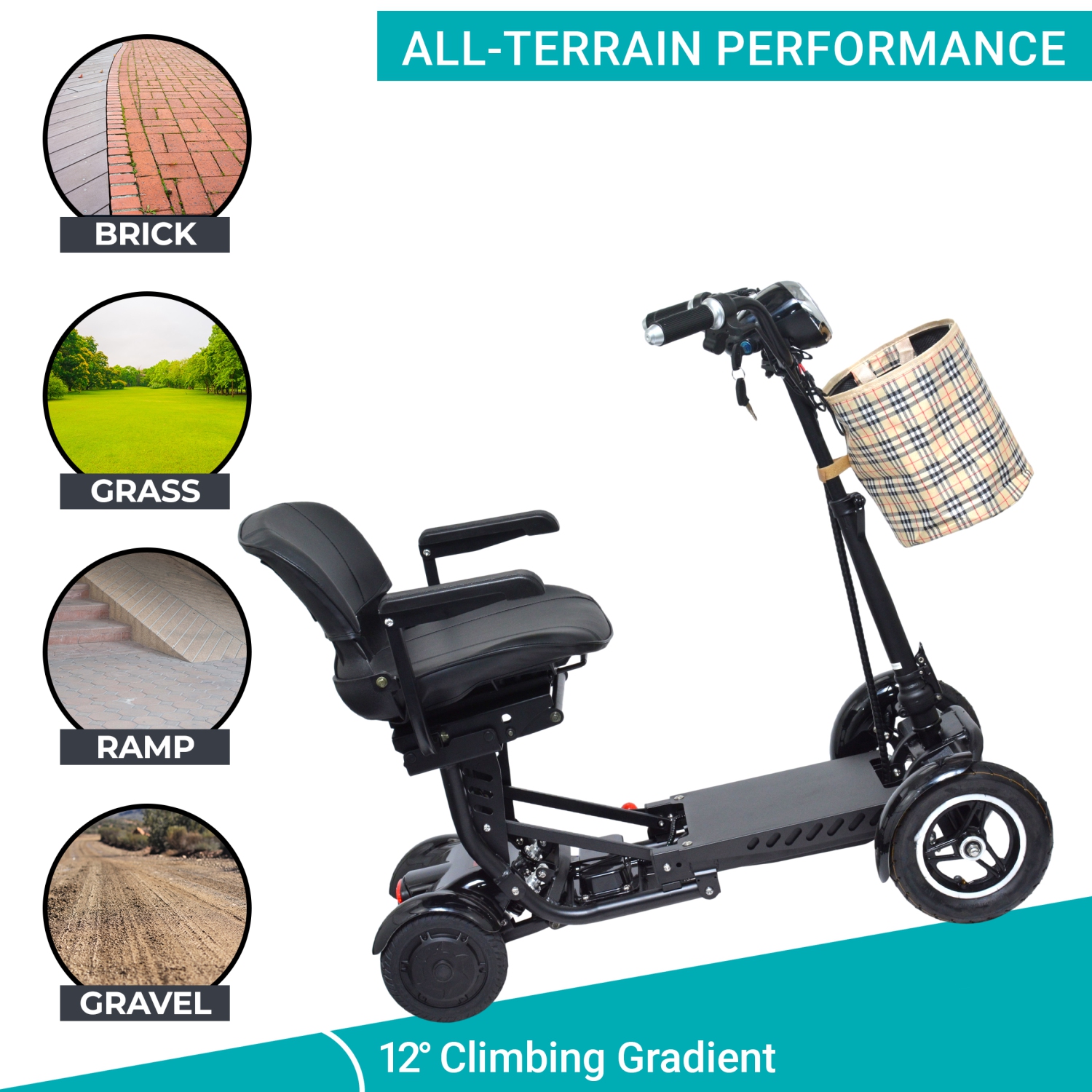 Trottinette pliable MS-3000 Super Seat | Léger et facile à ranger, écologique haute performance, portée jusqu'à 25&nbsp;km | Siège confortable