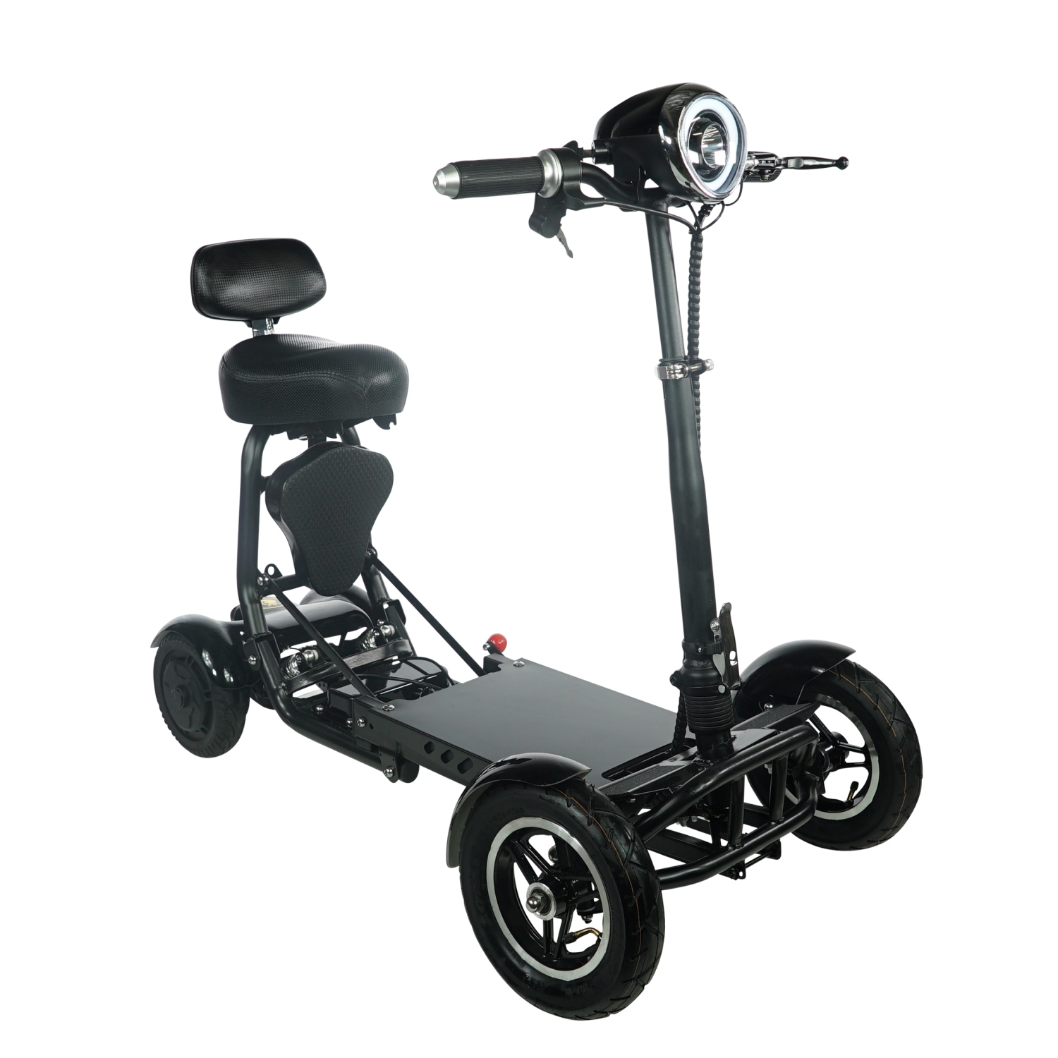 Trottinette pliable MS-3000 | Légère et facile à ranger, écologique haute performance, portée jusqu'à 25&nbsp;km | Siège confortable réglable | Cadre