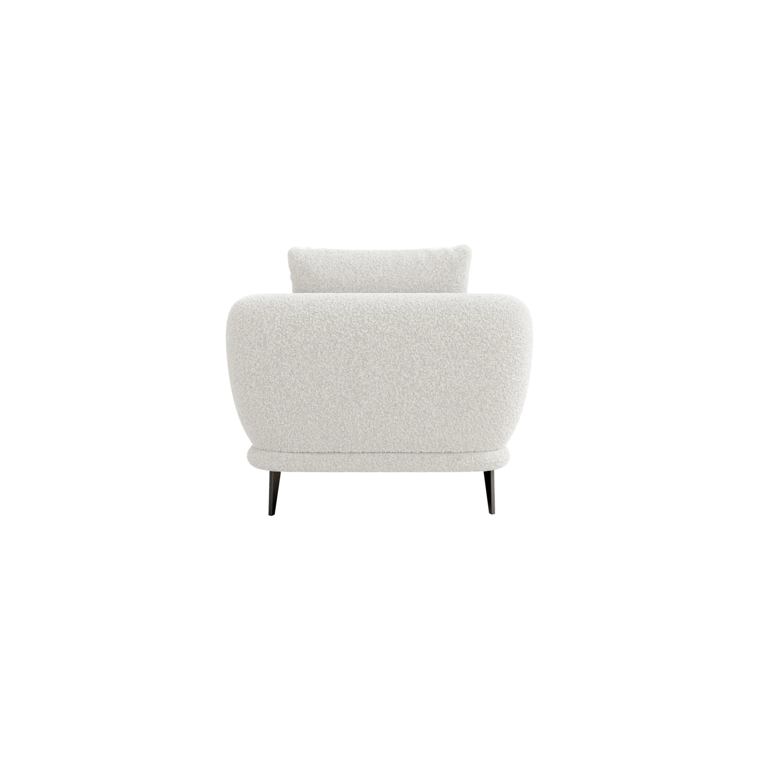Valencia – Chaise d’appoint en tissu Melissa, blanc