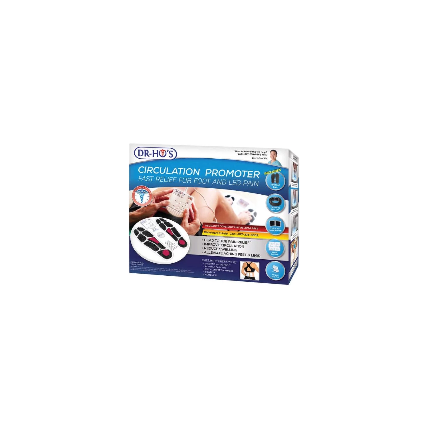 Dr-HO’S circulation Promoter plus Gel Pad Kit et pain Therapy Back relief Belt