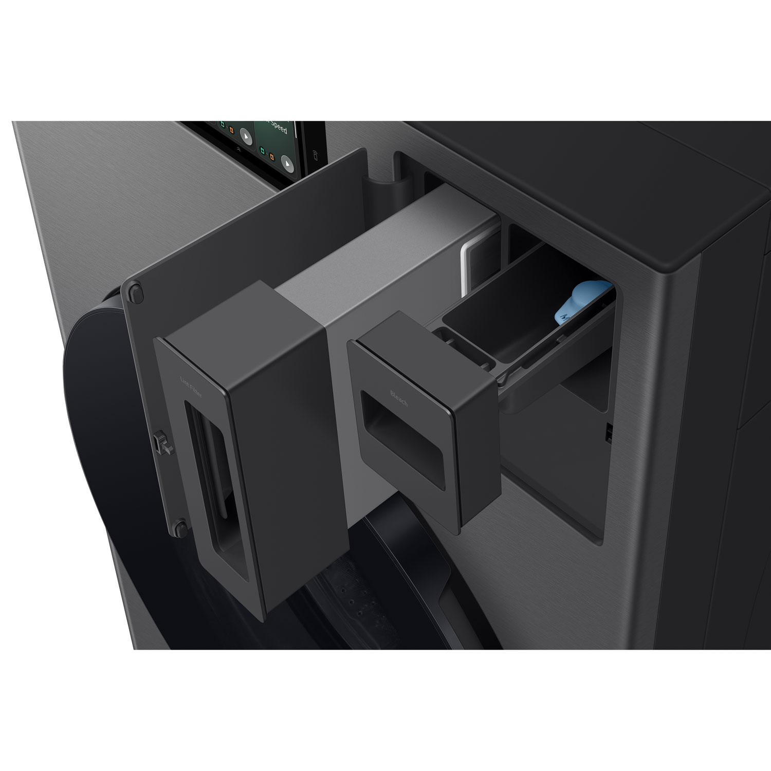 Laveuse-sécheuse à pompe à chaleur hybride de 6,1 pi³ de Samsung - Acier foncé