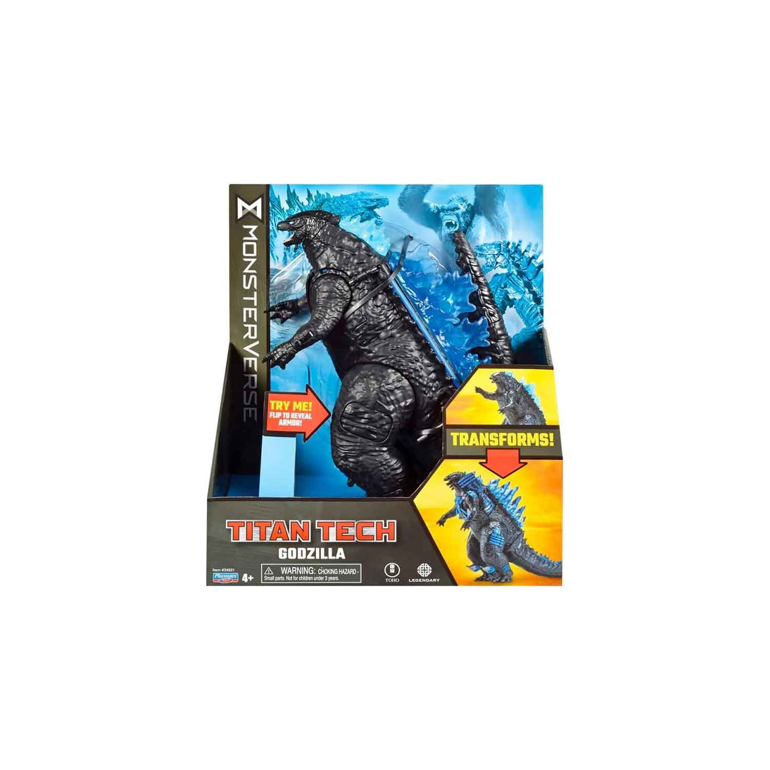 Godzilla X Kong Monsterverse 8 Inch Action Figure Titan Tech Series - Transforming Godzilla