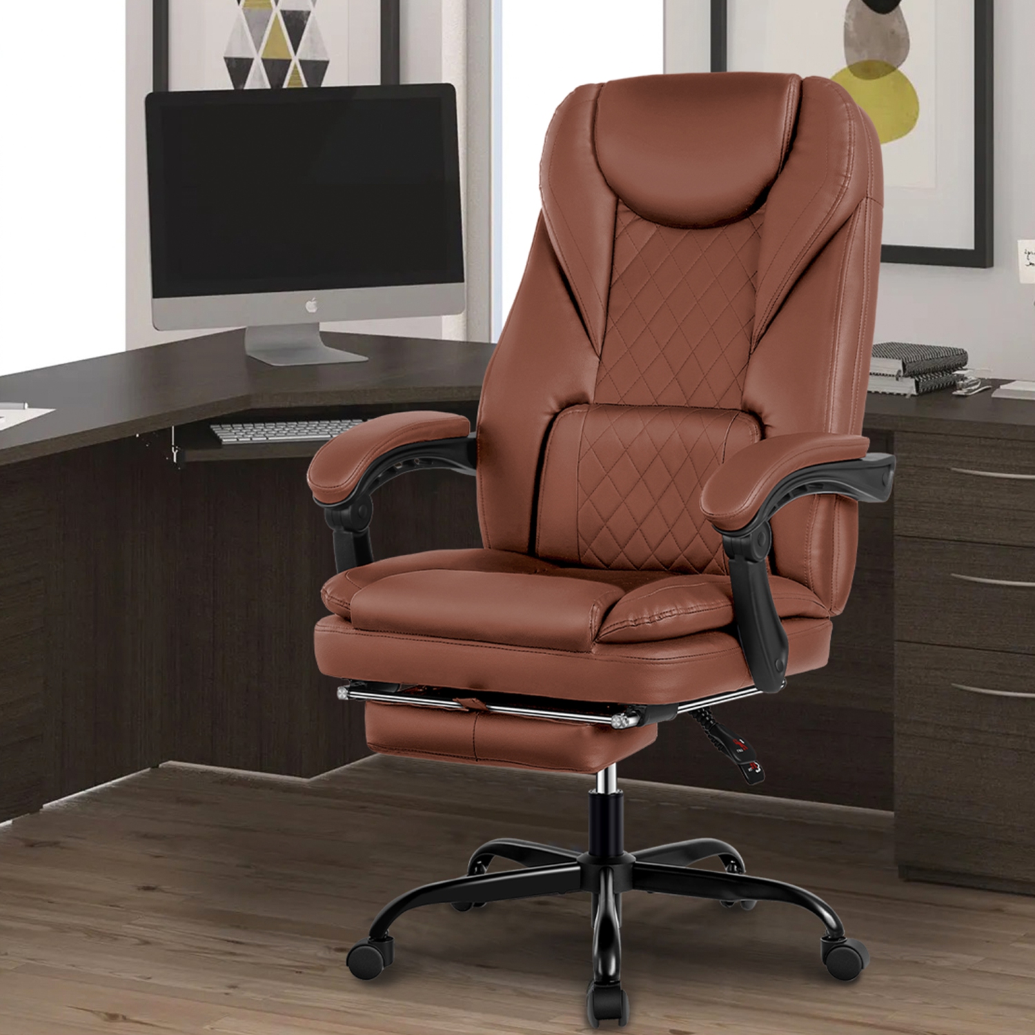 Executive Office Chair, Leather Chair, Big and Tall Office Chair