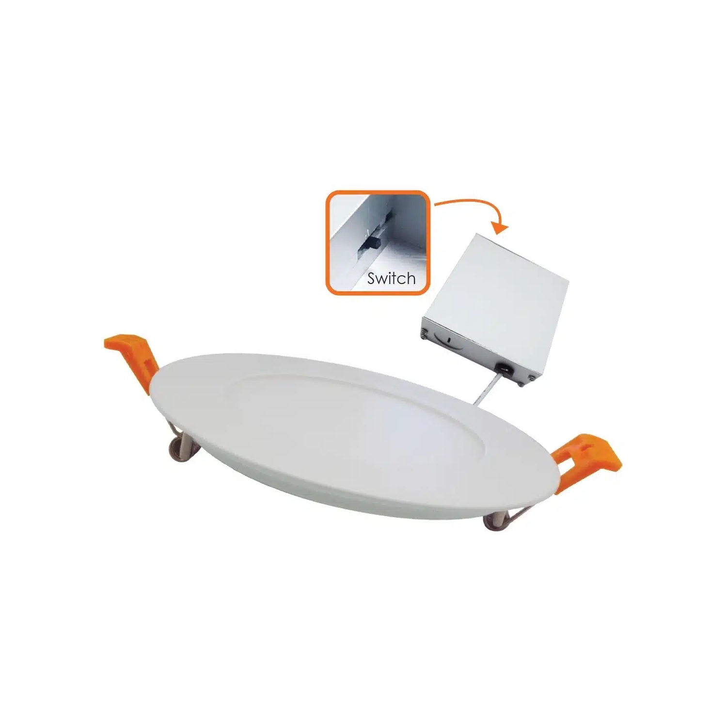 VOTATEC SLIM ROUND PANEL 3" 3CCT 7W WHITE