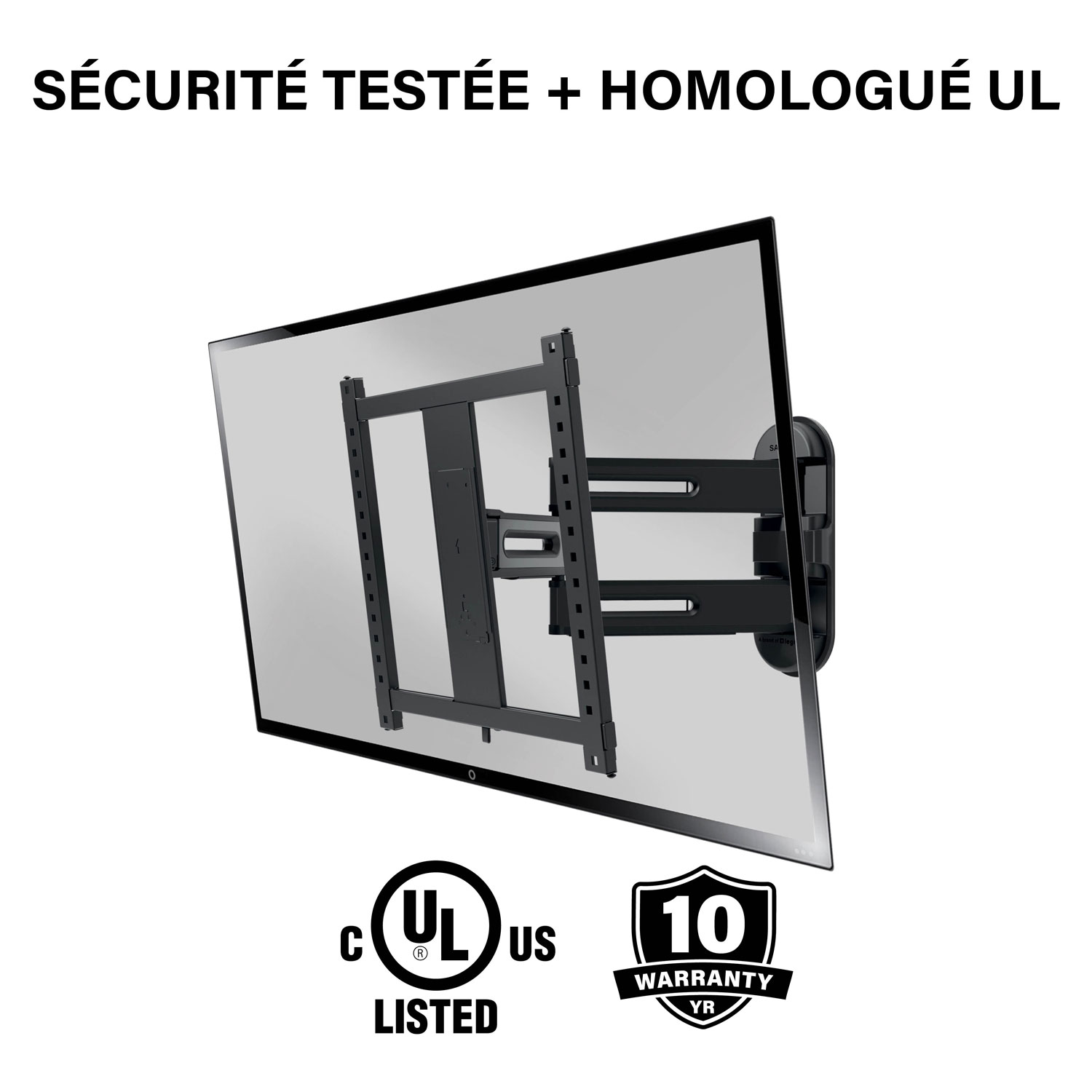 SANUS Elite 32"-65" Advanced Full-Motion 4D + Shift TV Wall Mount