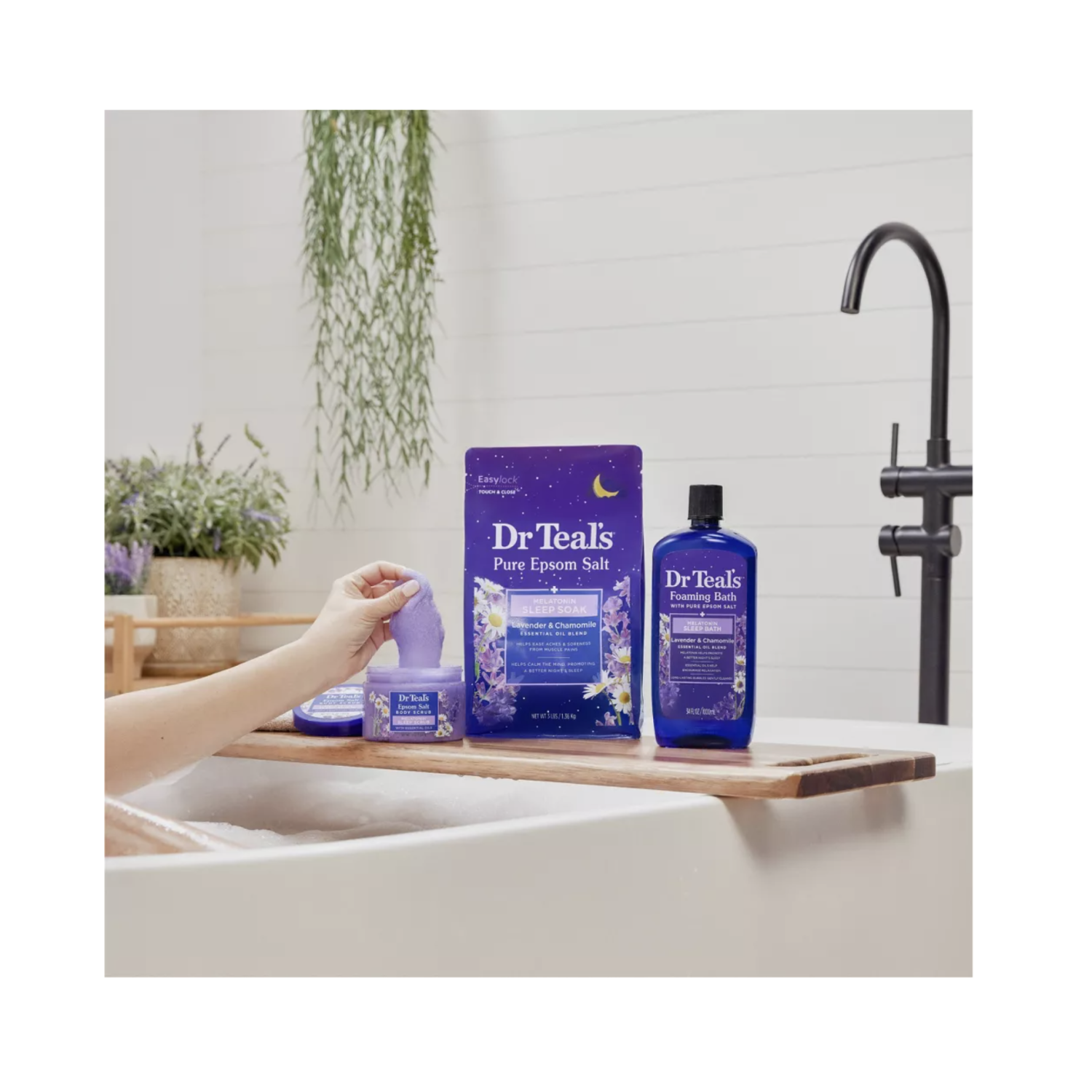 Bain moussant de mélatonine lavande et camomille Sleep de Dr Teal - 34 oz liq