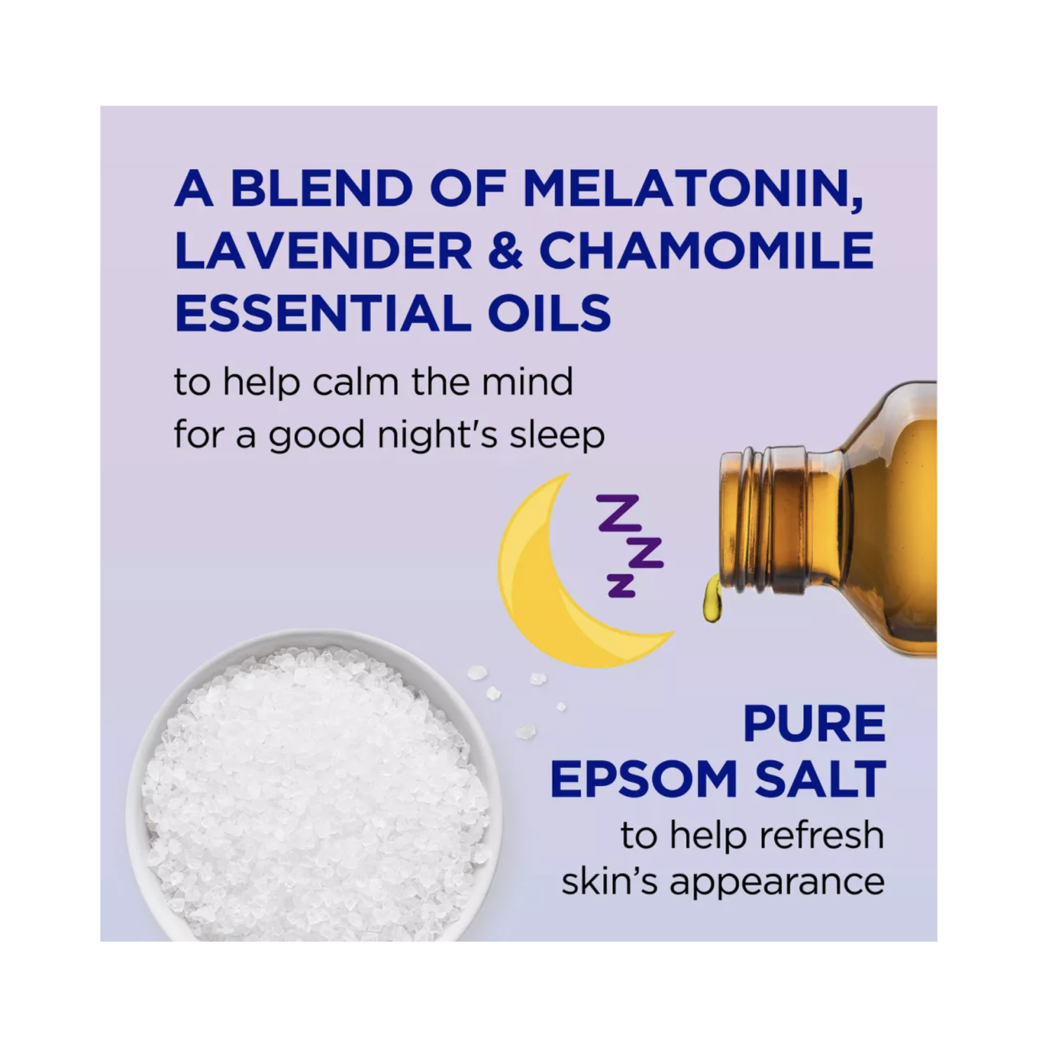 Bain moussant de mélatonine lavande et camomille Sleep de Dr Teal - 34 oz liq