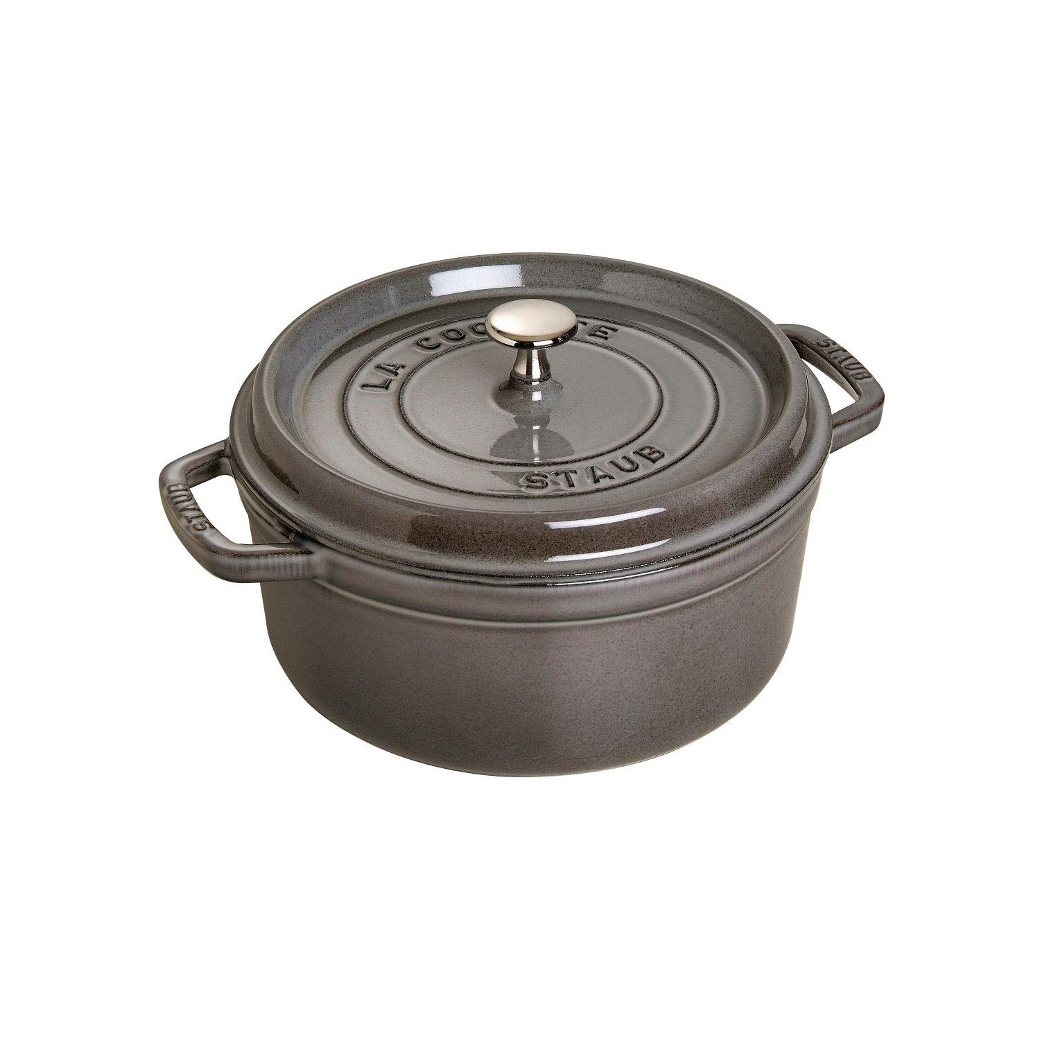 Staub Cast Iron Round 5.5Qt. Grey - Made in France