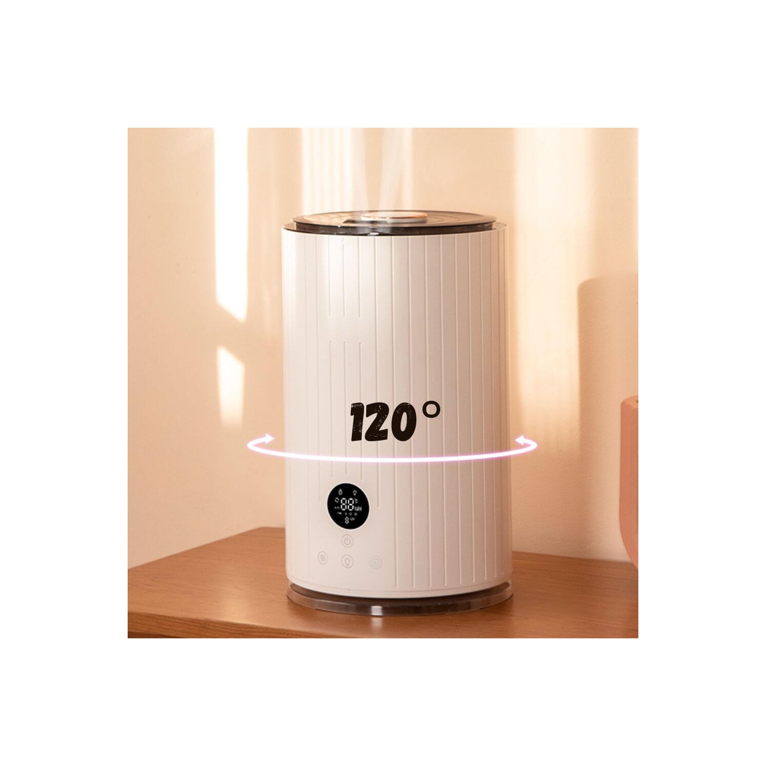 Humidifier P5000 -250 ml/h -UV -Aromatherapy -5 L -rotary
