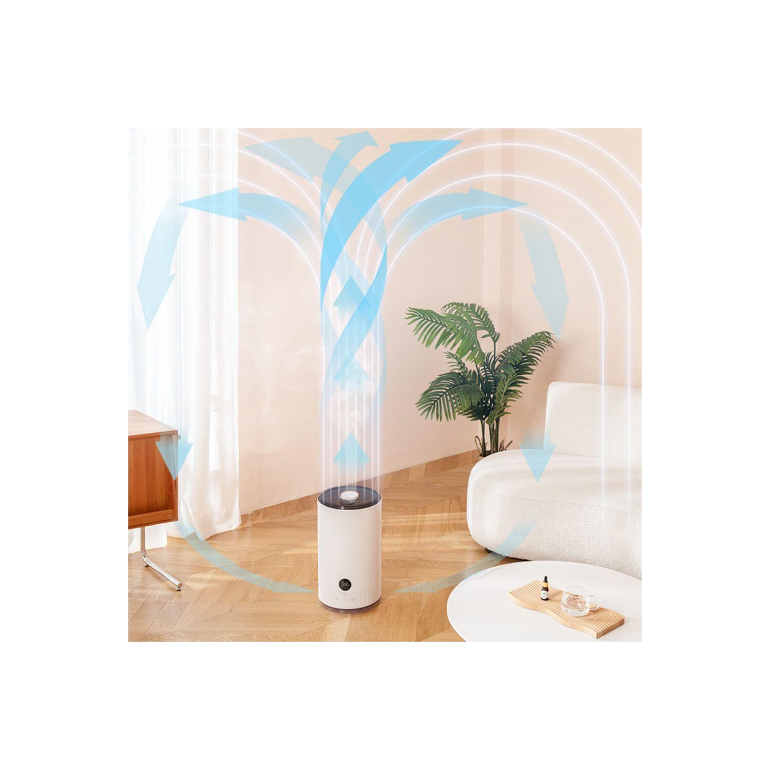 Humidifier P5000 -250 ml/h -UV -Aromatherapy -5 L -rotary