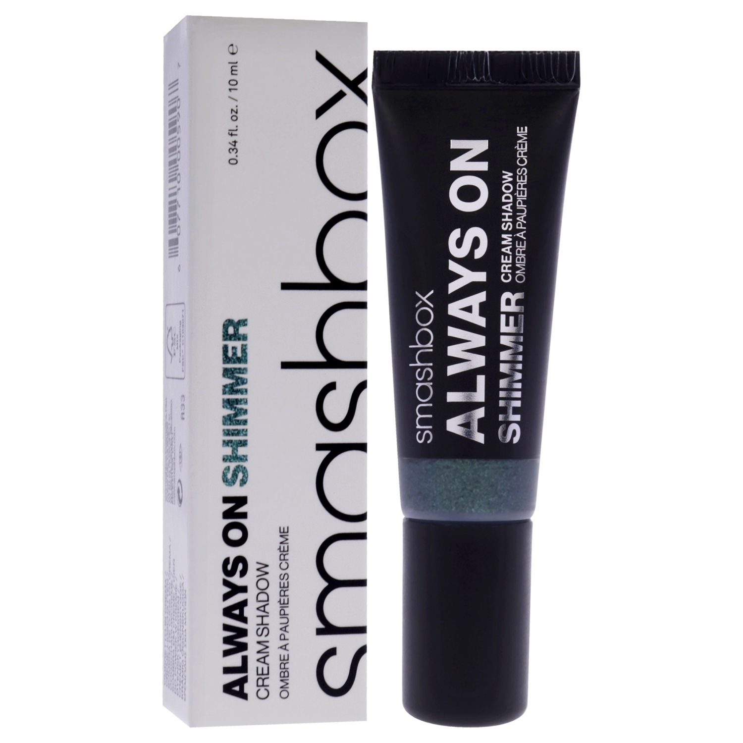 Always On Shimmer Cream Eye Shadow - Emerald by SmashBox for Women - 0.34 oz Eye Shadow