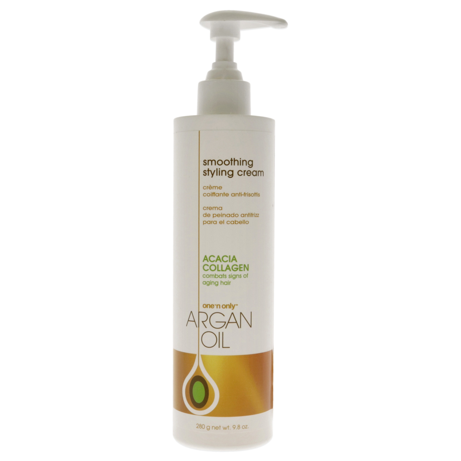 Argan Oil Smoothing Styling Cream by One n Only for Unisex - 9.8 oz Cream