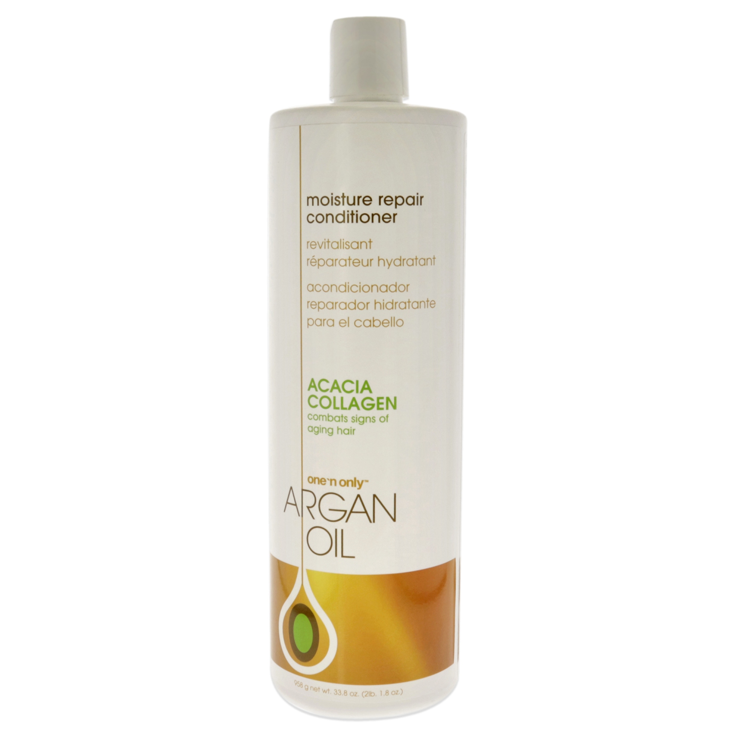 Argan Oil Moisture Acacia Collagen Repair Conditioner by One n Only for Unisex - 33.8 oz Conditioner