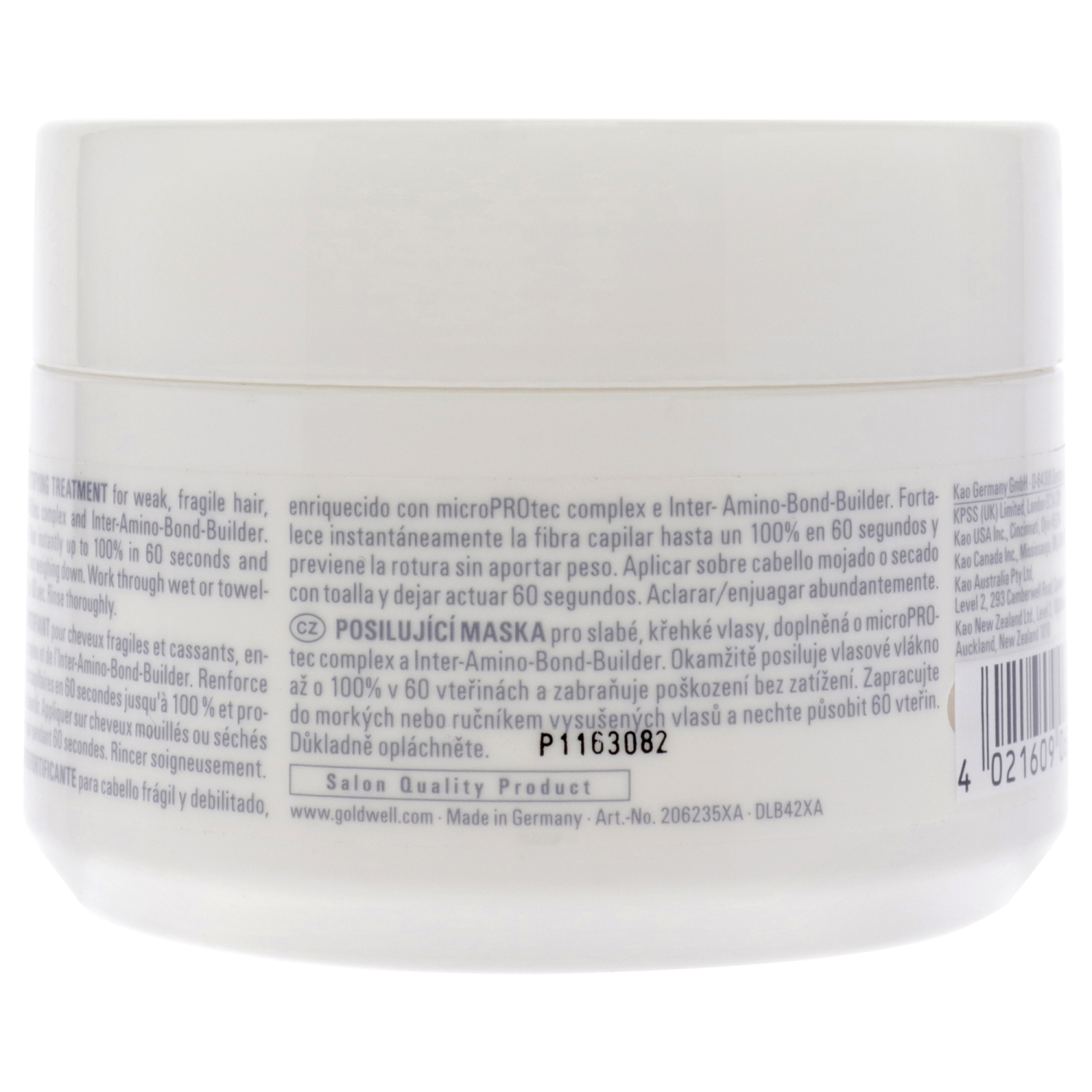 Dualsenses Bond Pro 60 Sec Treatment by Goldwell for Unisex - 6.7 oz Treatment