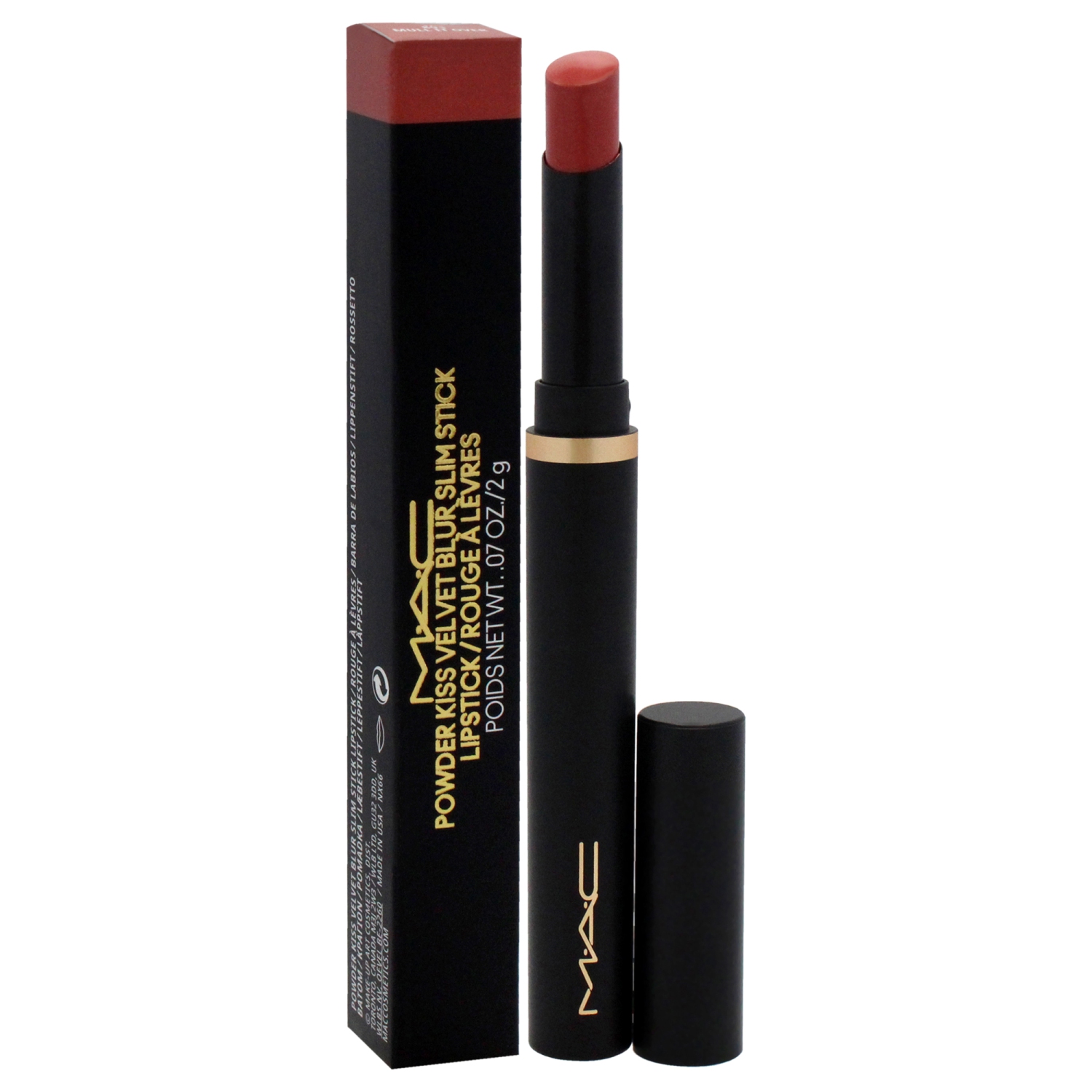 Powder Kiss Velvet Blur Slim Stick - 891 Mull It Over by MAC for Women - 0.07 oz Lipstick