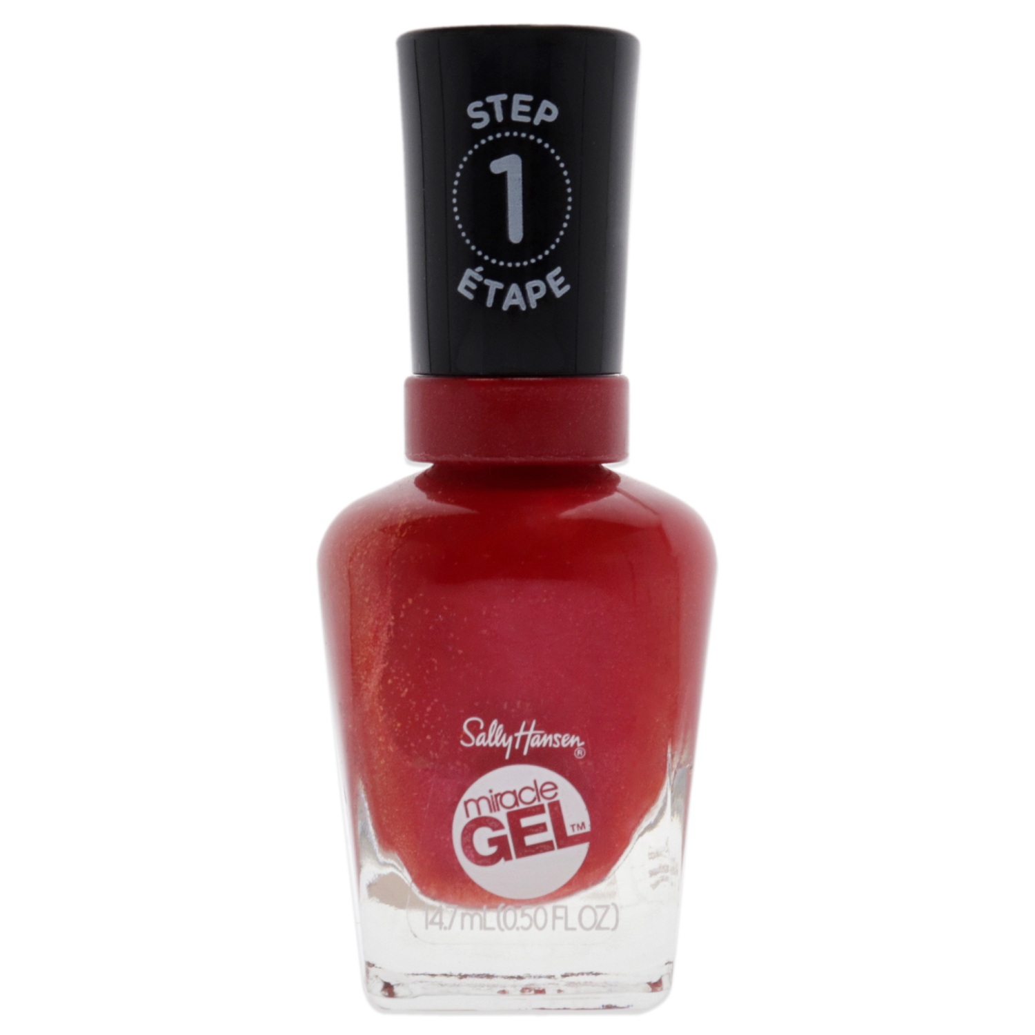Miracle Gel - 446 Red-y Set Run by Sally Hansen for Women - 0.5 oz Nail Polish