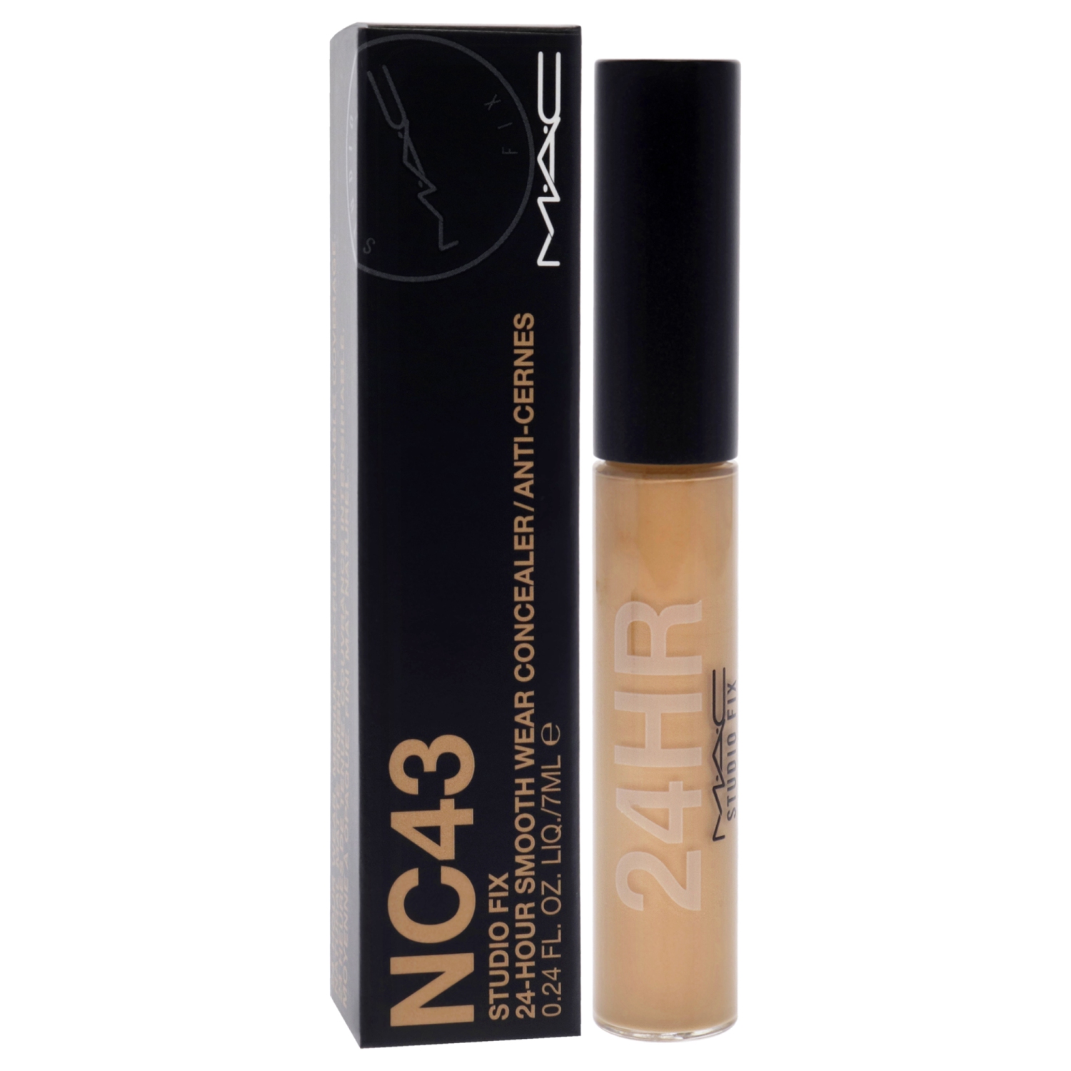 Studio Fix 24-Hour Smooth Wear Concealer - NC43 by MAC for Women - 0.24 oz Concealer