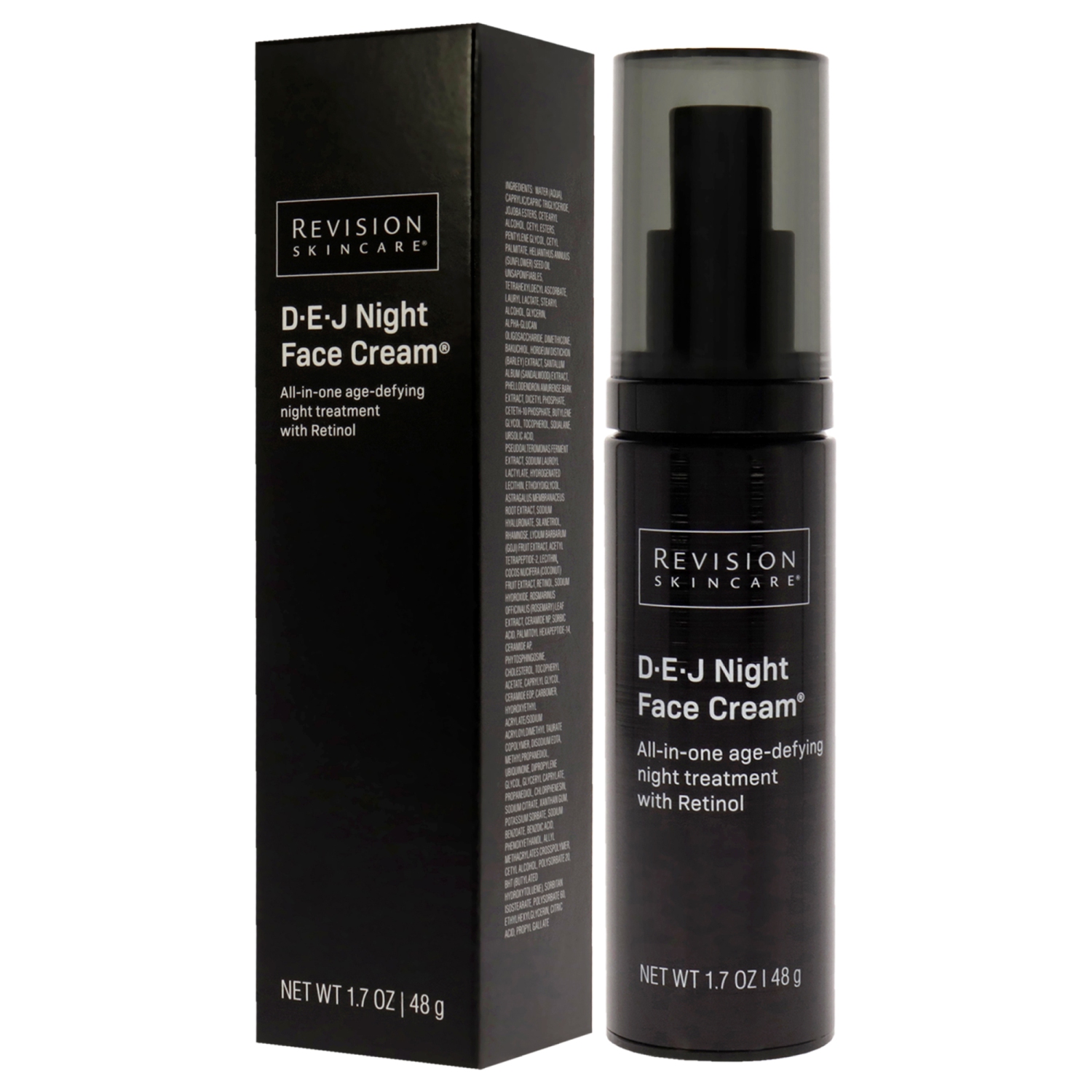 DEJ Night Face Cream by Revision for Unisex - 1.7 oz Cream