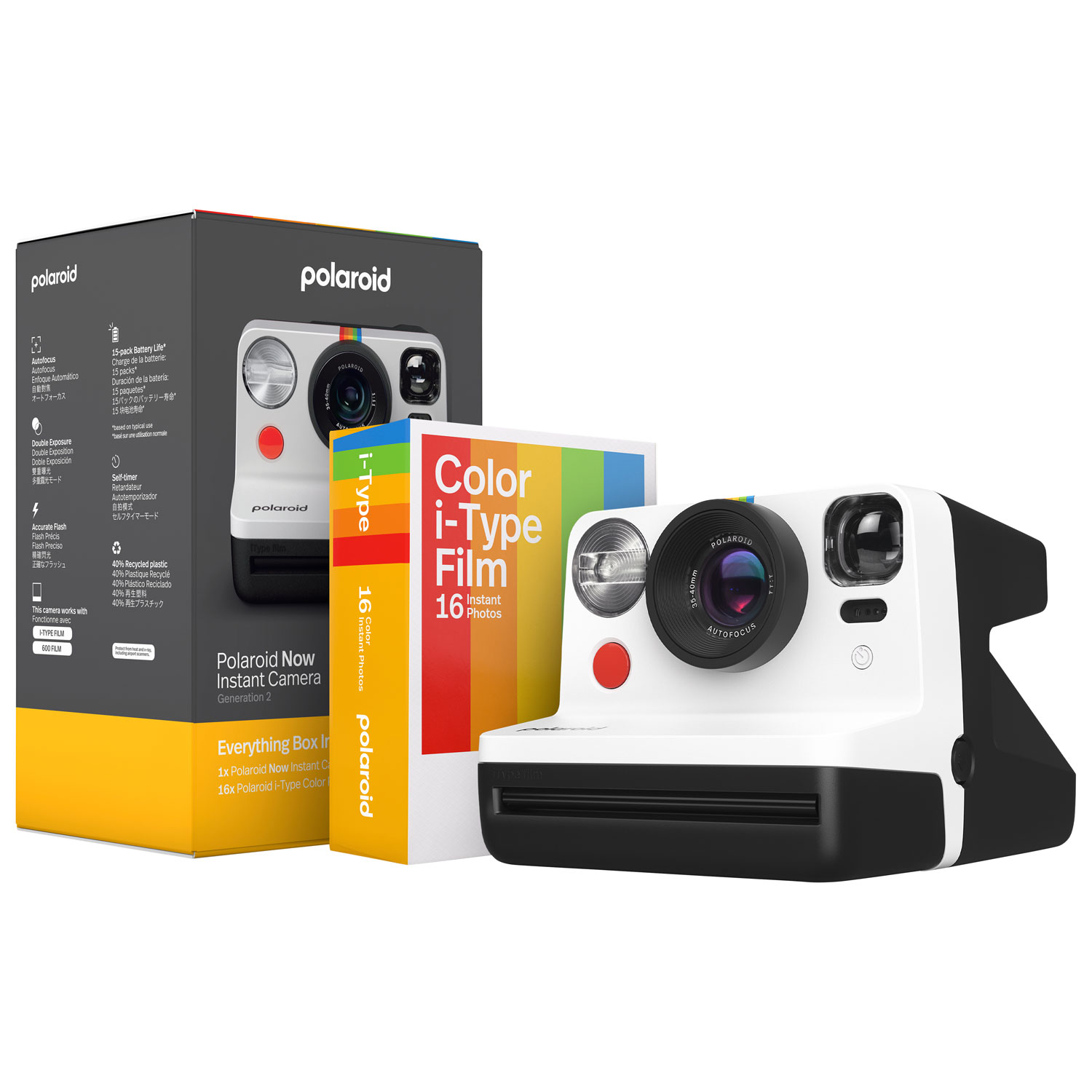 Polaroid Now Gen 2 Instant Camera Everything Box - White